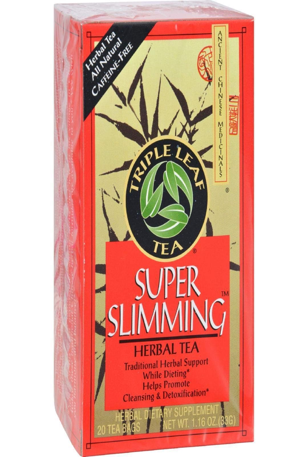 Triple Leaf Tea Super Slim Herbal Caffeine-Free Tea (33 g, 1.6oz) 20 Tea Bags