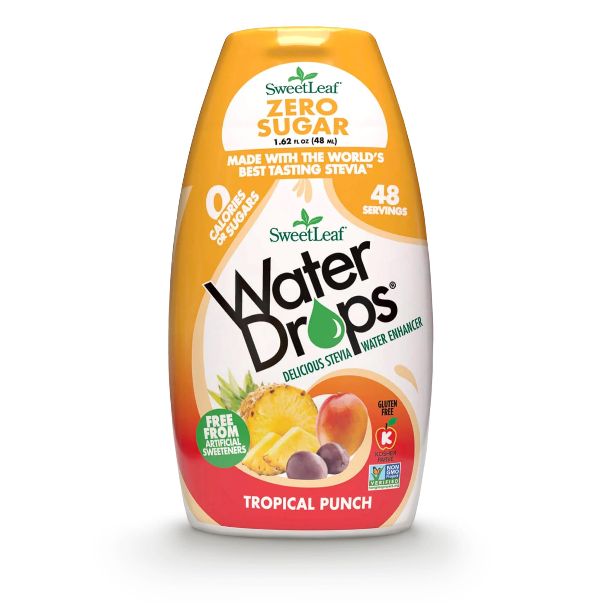 SweetLeaf WaterDrops, Tropical Punch, 1.62 Fl Oz (Pack of 1)