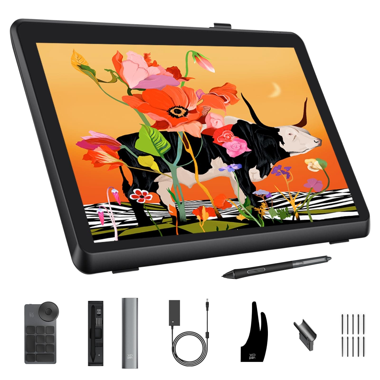 XPPen Artist Pro 22 Gen2 2.5K QHD Drawing Tablet with Screen, 16384 Pen Pressure Stylus Graphic Tablet with Wireless Keydial, 99% Adobe RGB, △E<1, ADS-IPS Pen Display with Full Laminated Screen 21.5"