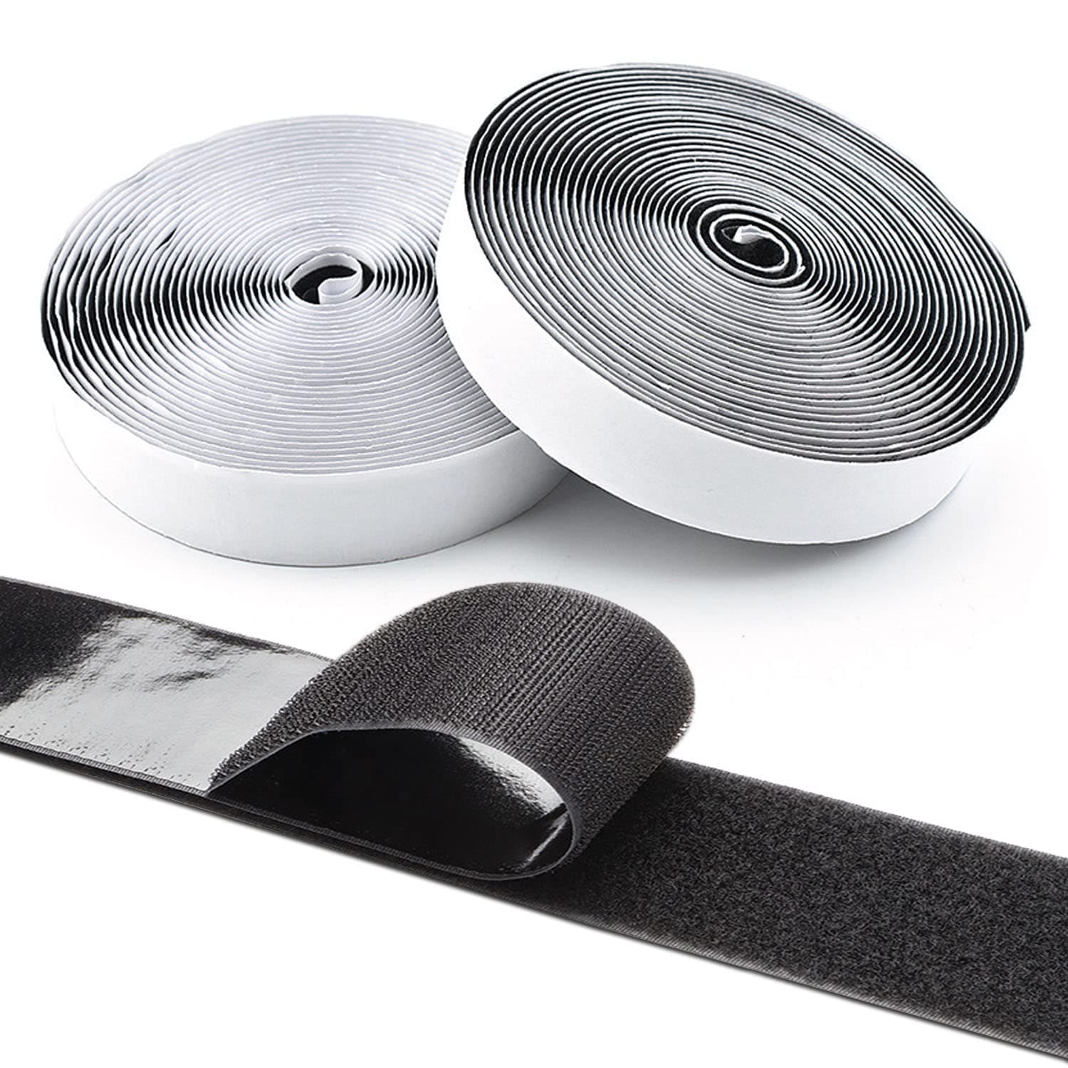 Self Adhesive Hook and Loop Fastening Tape, 5M X 20 mm Width, Heavy Duty, Double-Sided, Removable, Ideal for Home, Office & DIY Crafts