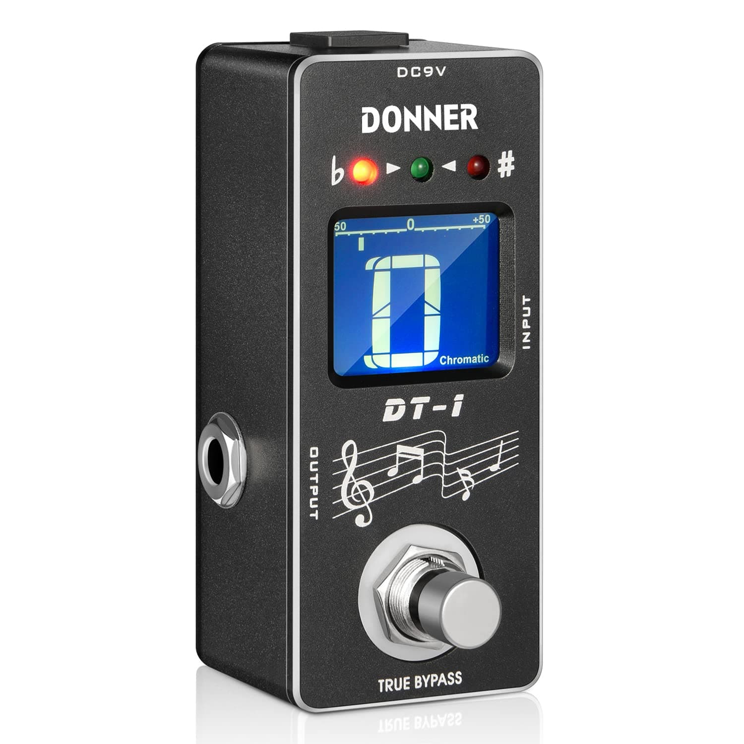 - Donner DT-1 Chromatic Guitar Pedal Tuner, True Bypass