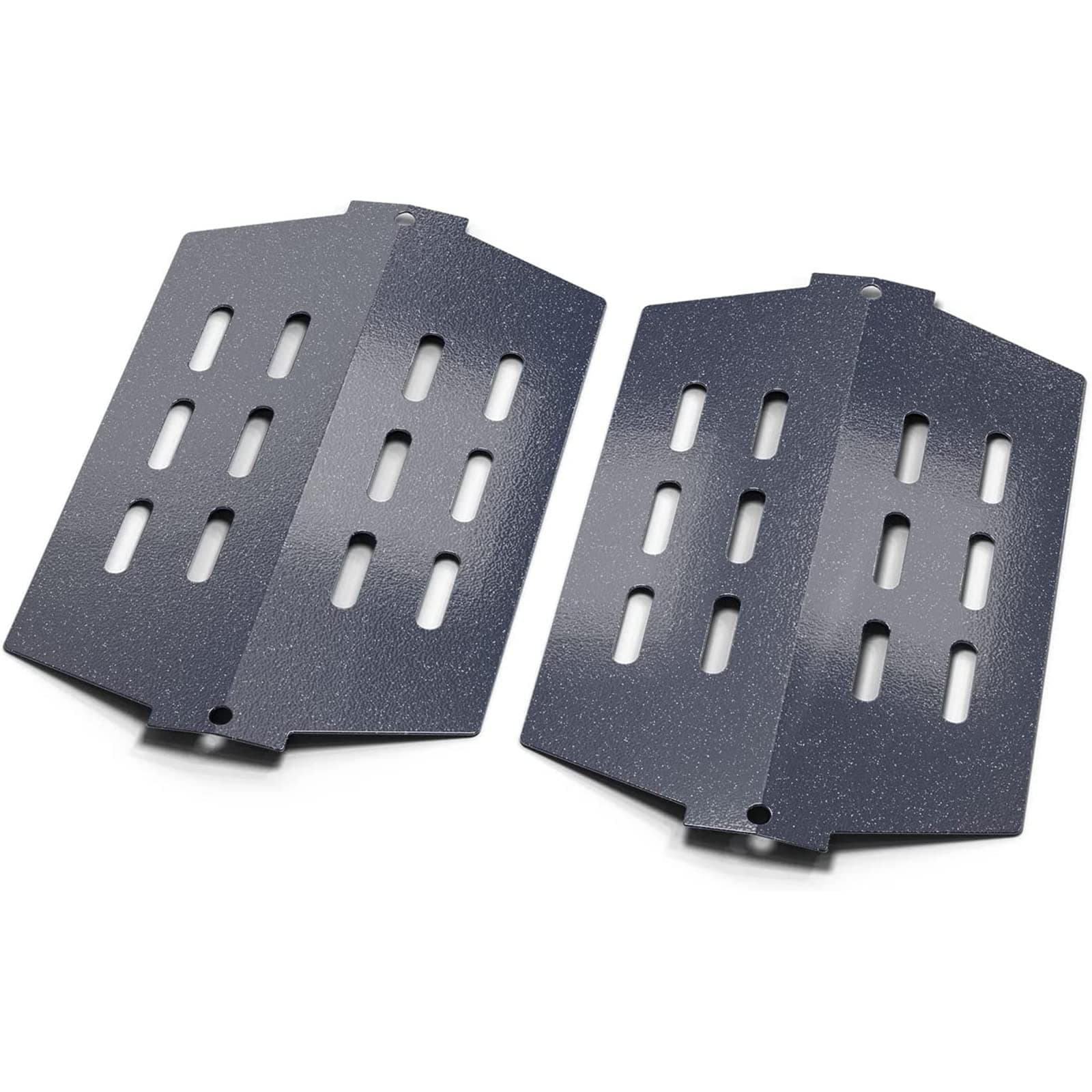 GFTIME 33.7CM Heat Deflector 7622 for Weber Genesis 300 Series - E310 E320 E330 S310 S320 S330 (with Front Control Knob), Porcelain Steel Heat Shield Grill Spare Parts for Weber 62756, 65505