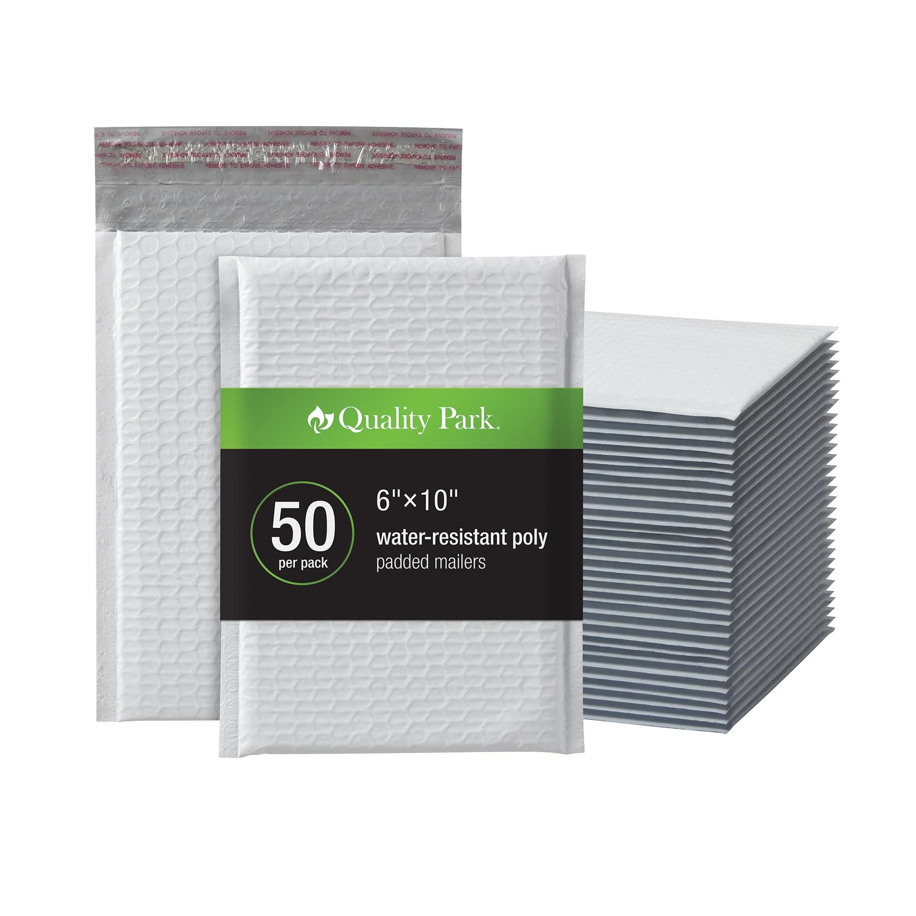 Quality Park Bubble Mailers, 6 x 9 Inch, White Poly Mailers, Padded Envelopes...