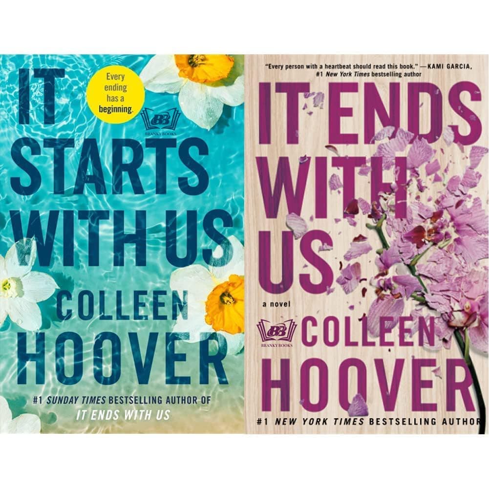 BRANKY BOOK - It Ends with Us + It Starts with Us Combo | Bestselling Love Story Books in English | Self-Help, Motivational Books for Adults and Teens | Inspiring Romance Novels for Self-Improvement Paperback – 30 August 2024