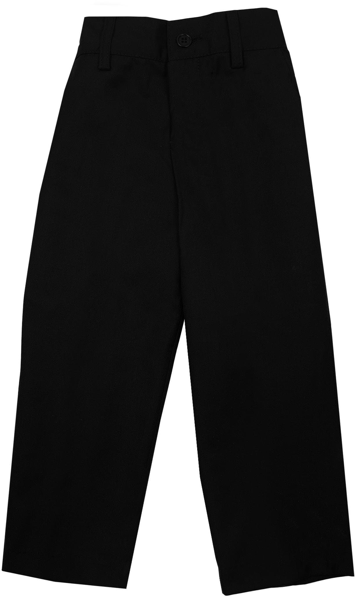 Armando Martillo Boys Flat Front Elastic Waist Dress Pants (Regular & Husky Fits) - Black, 16 Husky
