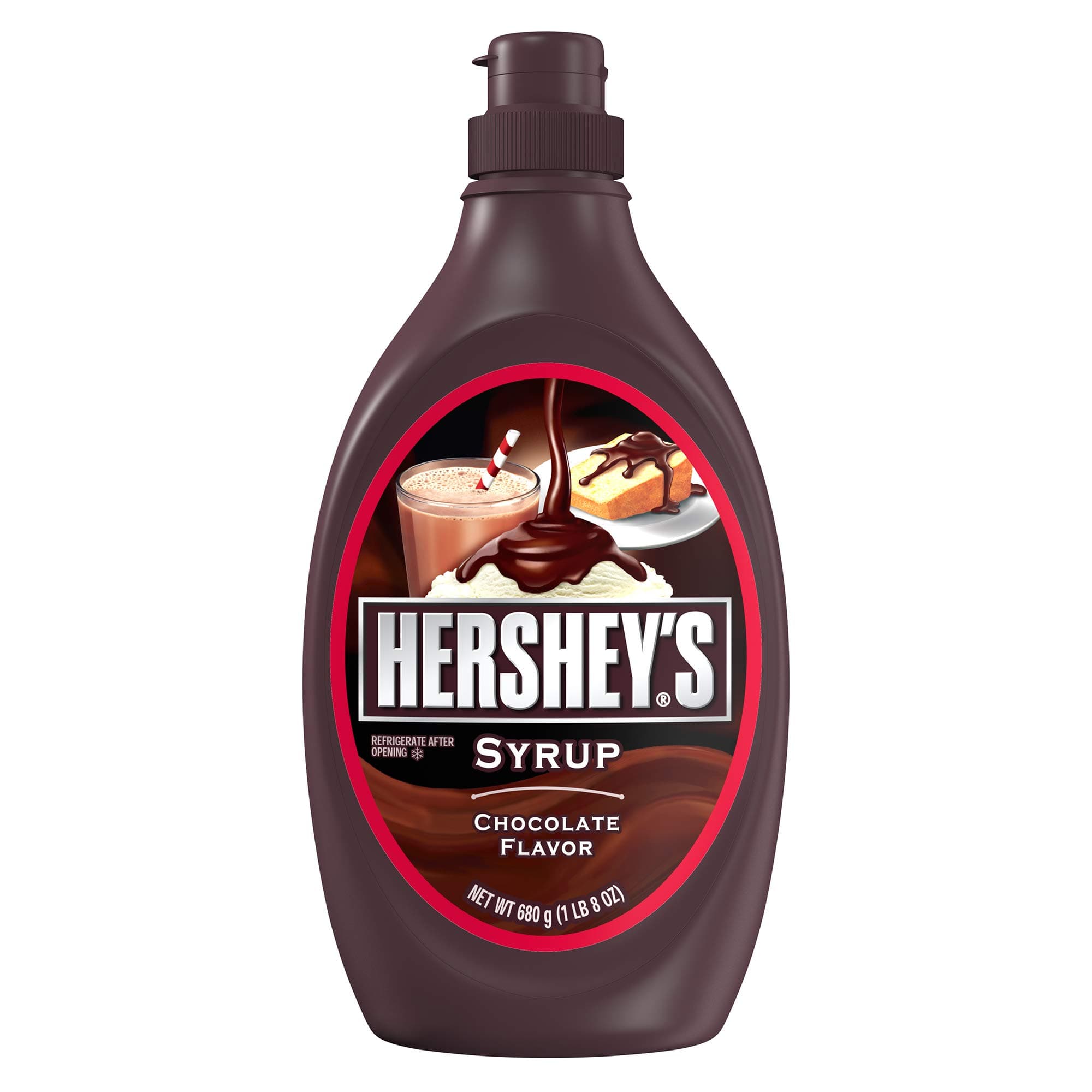 Hershey's Chocolate Flavour Syrup, Pack of 3 x 680 g