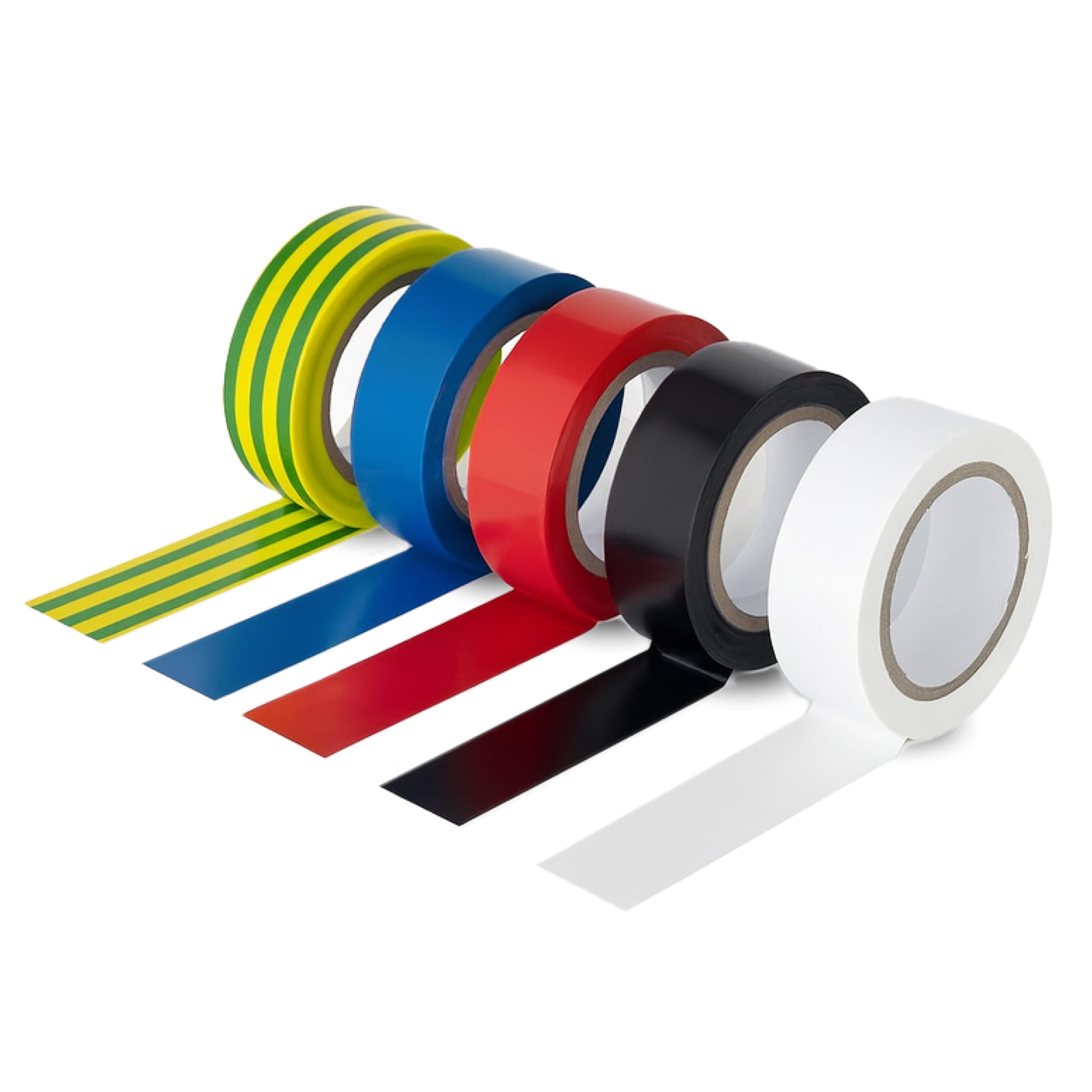 Status Electrical Tape, 10 Meters Insulation, Electrical Insulating Tape, 5 Pack Assorted Colours, S5PKPVCETX6