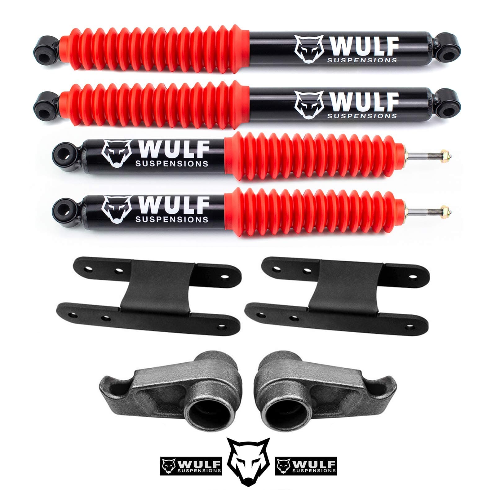 Wulf 3/3 Lift Kit w/Wulf Shocks compatible with 2004-2012 Chevy Colorado gmc Canyon Z71 2wd 4X4