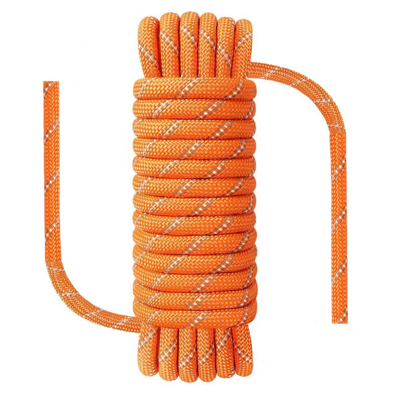Climbing Rope, Waterproof Anti-Freezing Static Rope, Reflective, Floating, for Climbing, Arborist, Rappelling, Swing, Boating, Marine, Rafting and Caving