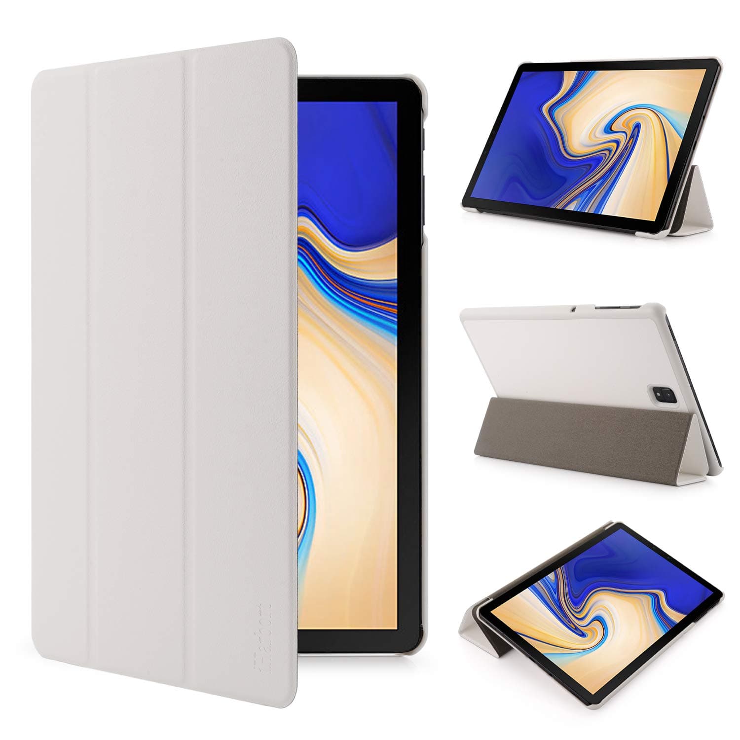 iHarbort Samsung Galaxy Tab S4 10.5 Case (2018 released SM-T830 / T835) - Lightweight Smart Stand Cover Holder for Samsung Galaxy Tab S4 10.5 Inch With Sleep/Wake Function, White