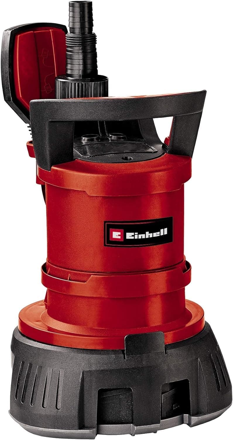 Einhell 4170780 GE-DP 5220 LL ECO Clean / Dirty Water Pump | 520W Submersible Pump, 13,500 L/H, Float Switch, 10m Cord | 2-In-1 Electric Sump Pump - Drain Floods, Empty Hot Tubs And Pools Down To 1mm, Red, One size