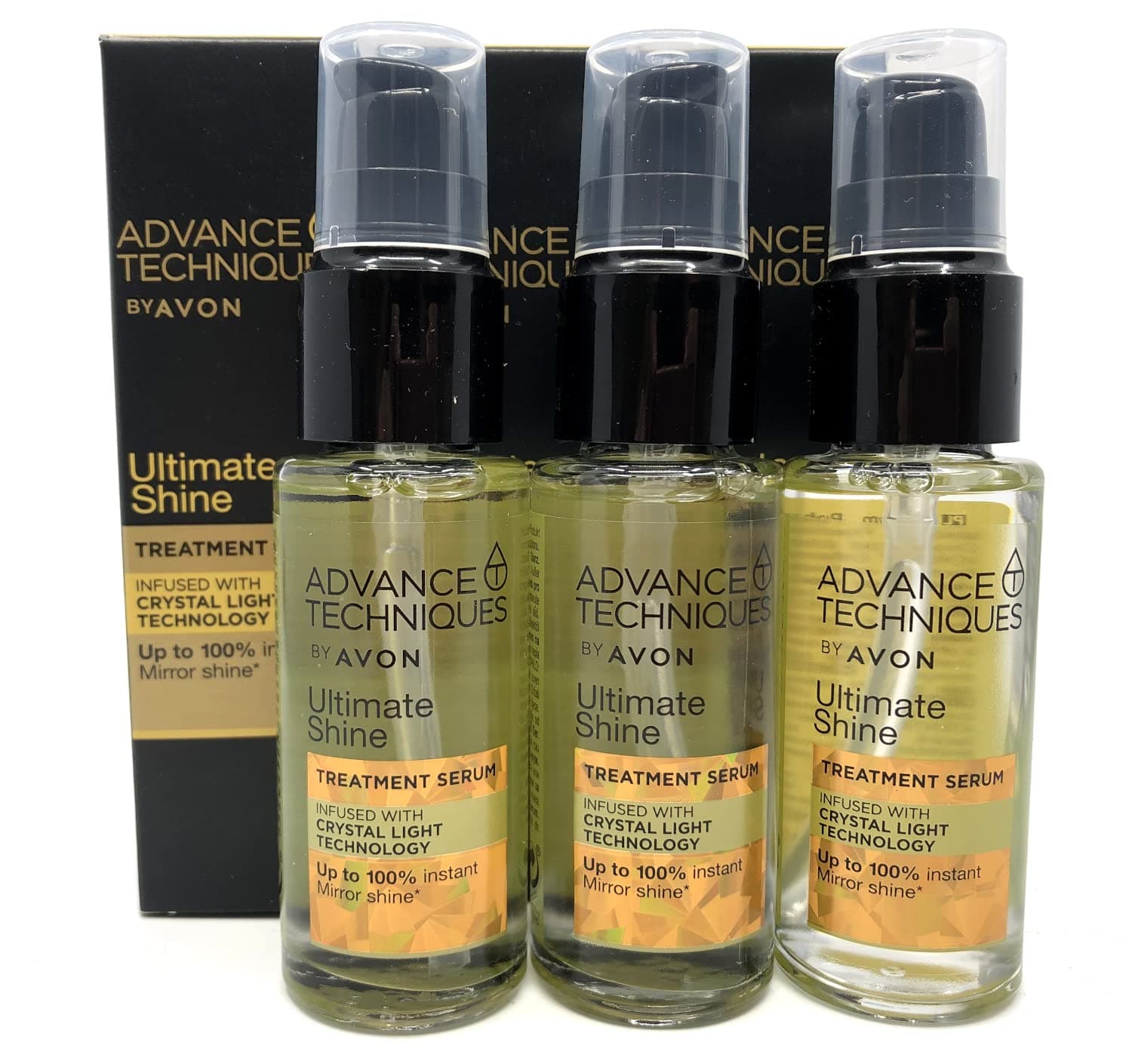 Avon 3 x Advance Techniques Daily Shine Dry Ends Serum 30ml - 1.0fl.oz. SET !