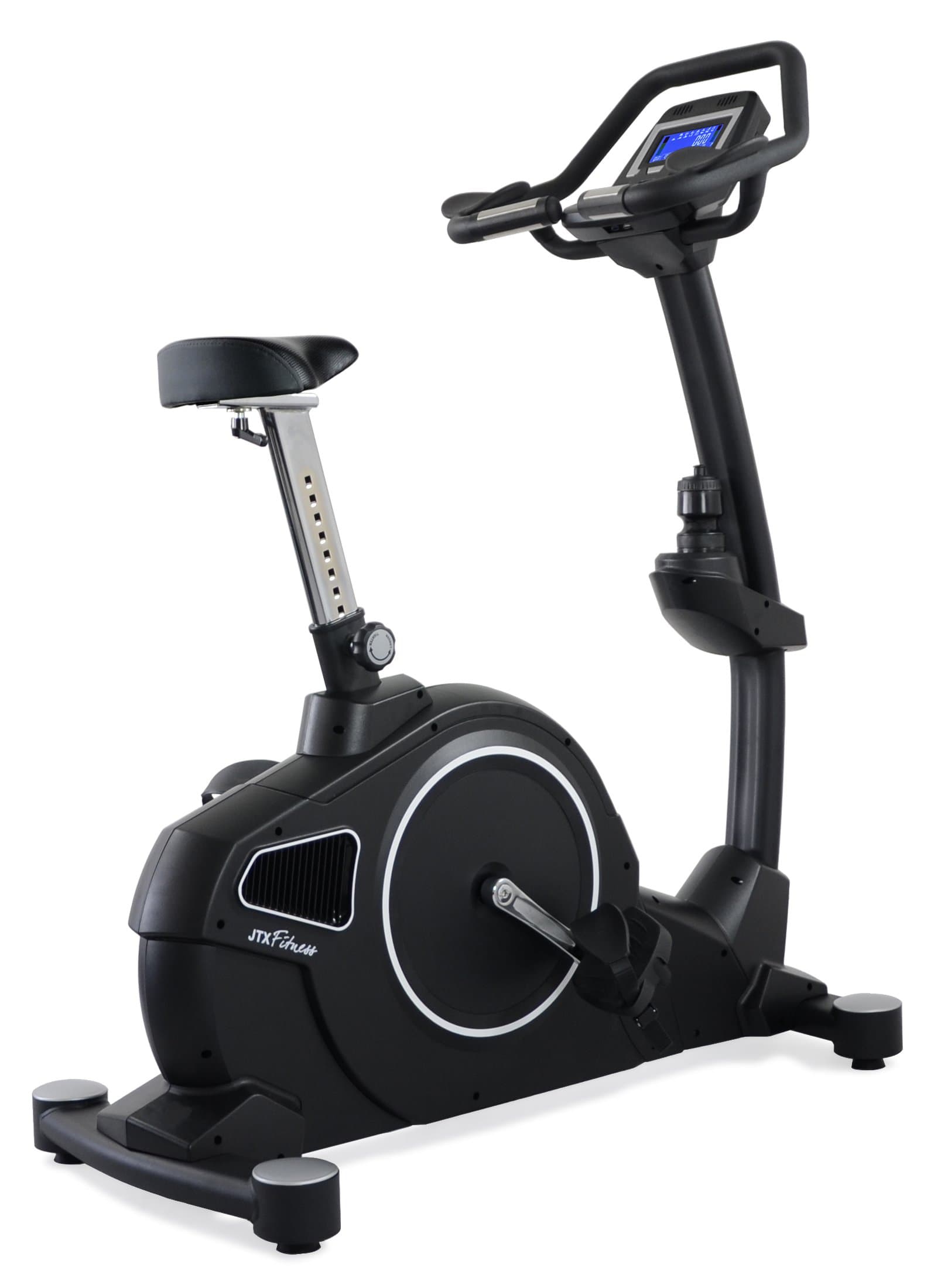 JTX Cyclo-5S: Self-Powered Upright Gym Spec Exercise Bike - 17kg Flywheel - 16 Resistance Levels - Advanced Bluetooth Computer