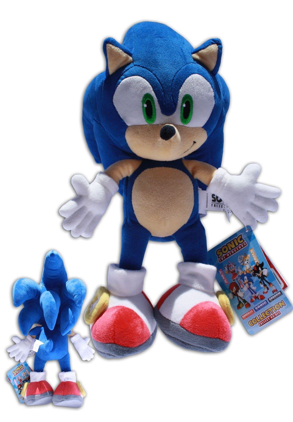 Sonic the Hedgehog 34cm Peluche Echidna Sonic X Bleu Hérisson Poupée Jeux Vidéo Sega