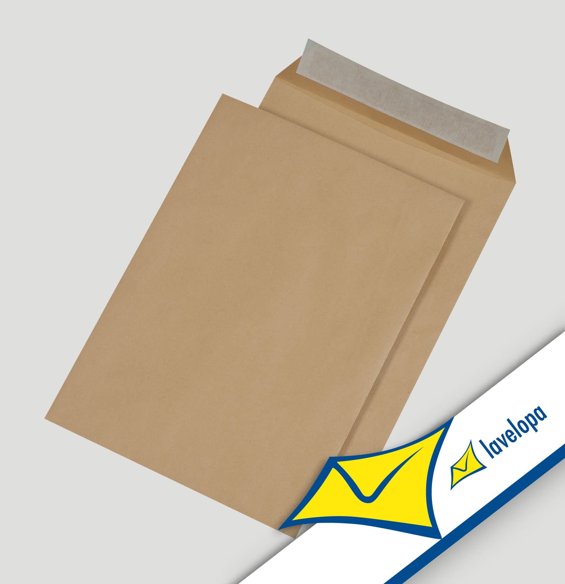 Envelopes C4 229 x 324 mm 90 GSM Pack of 250 Self-Seal Without Window, Natural Brown