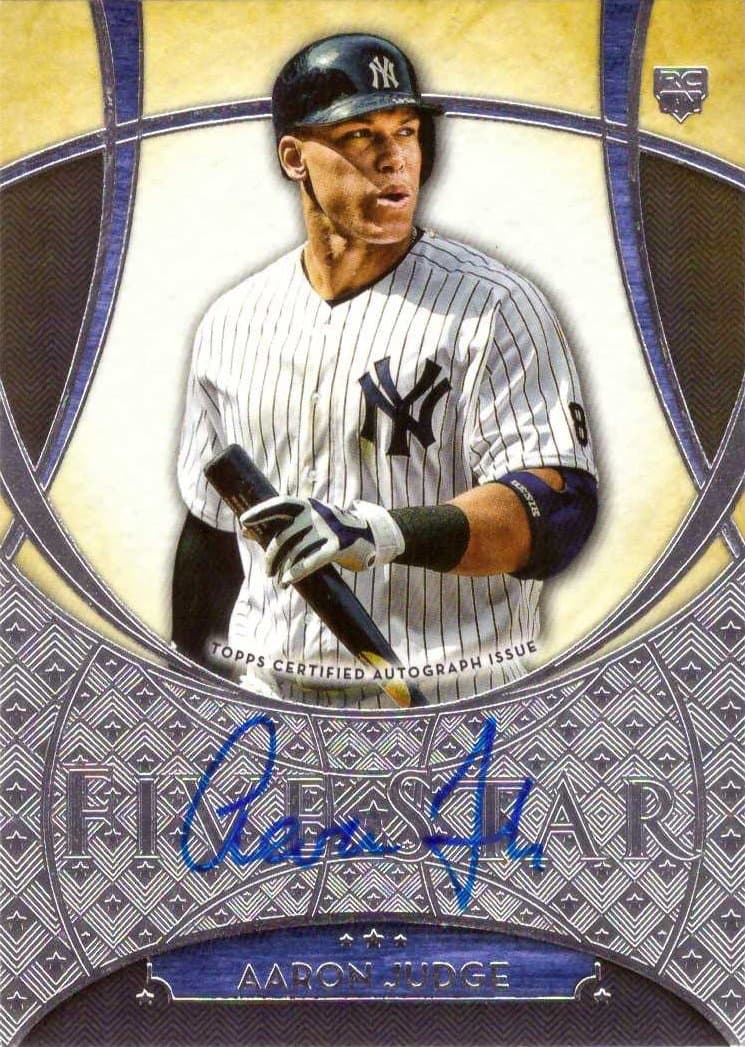 2017 Topps Five Star Baseball #FSA-AJ Aaron Judge Certified Autograph Rookie Card