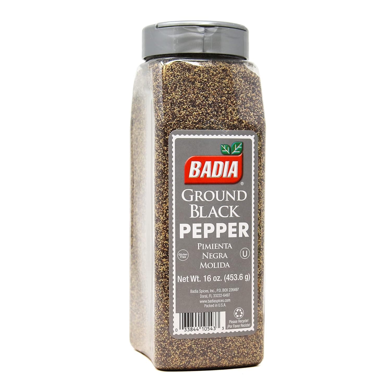 Badia Ground Black Pepper, 16 oz – Pure, Bold & Aromatic Spice for Cooking, Grilling & Seasoning