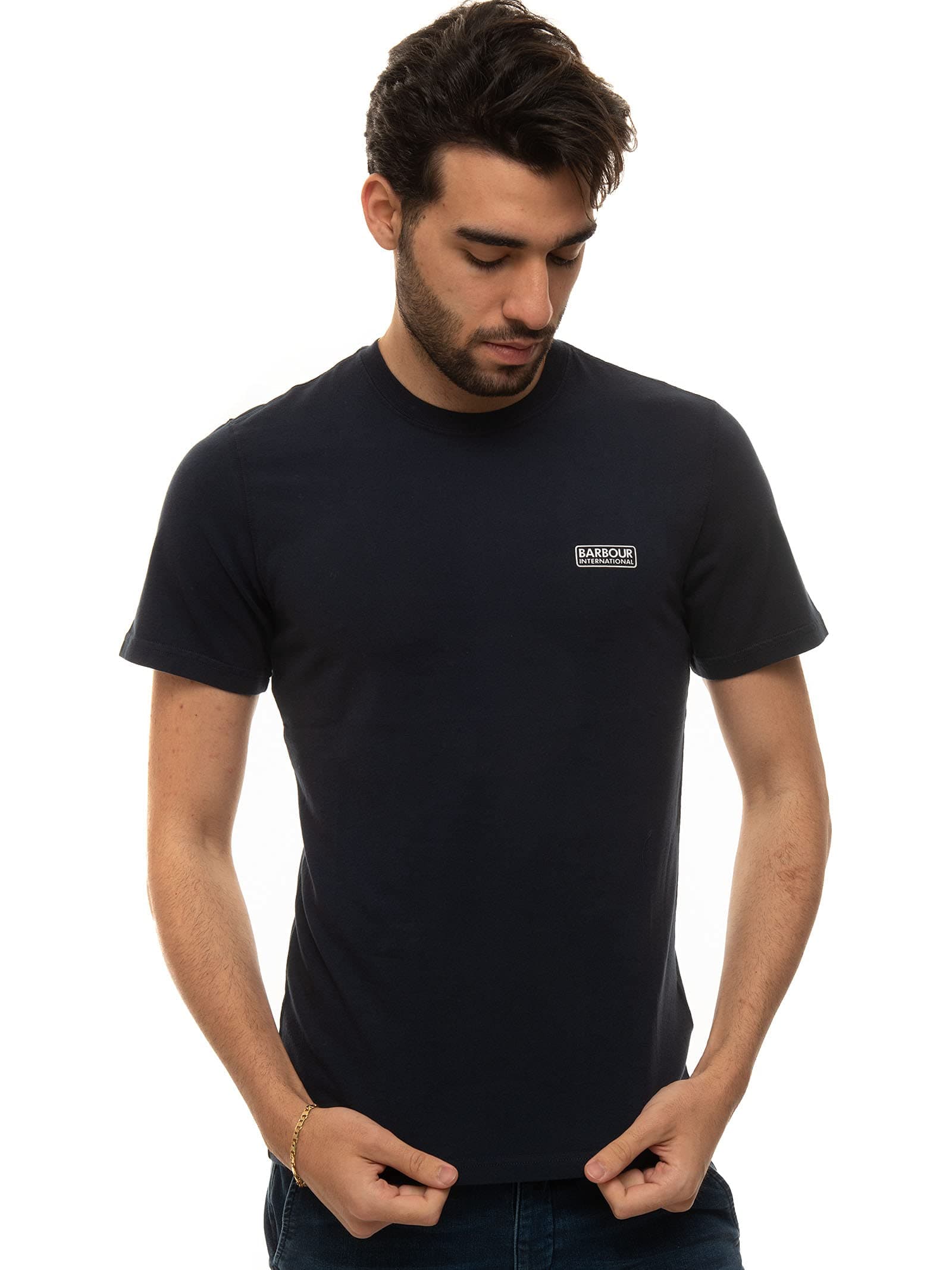 BarbourSmall Logo T-Shirt Navy