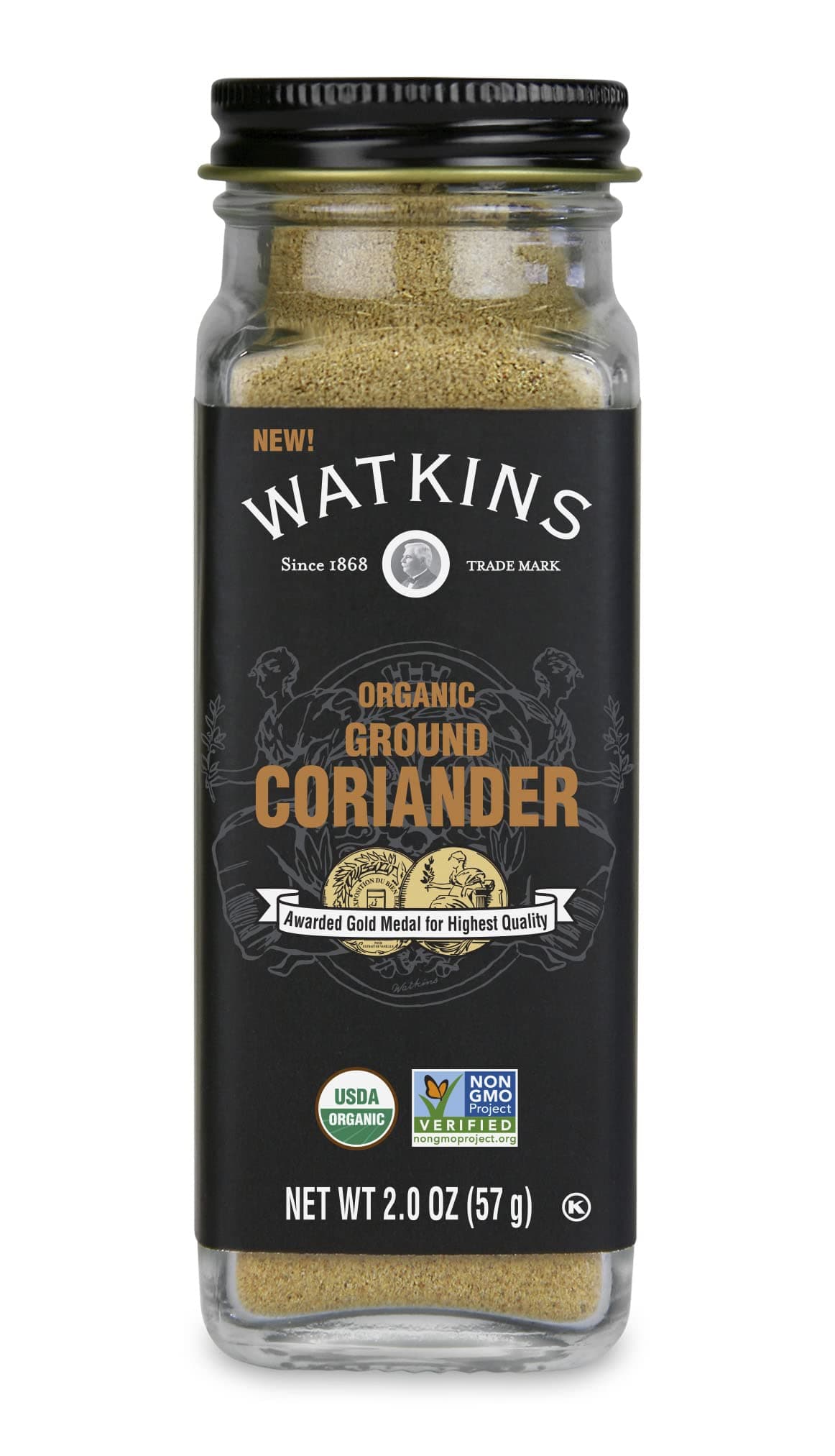 Watkins Organic Ground Coriander, 2.0 oz., 1 Count