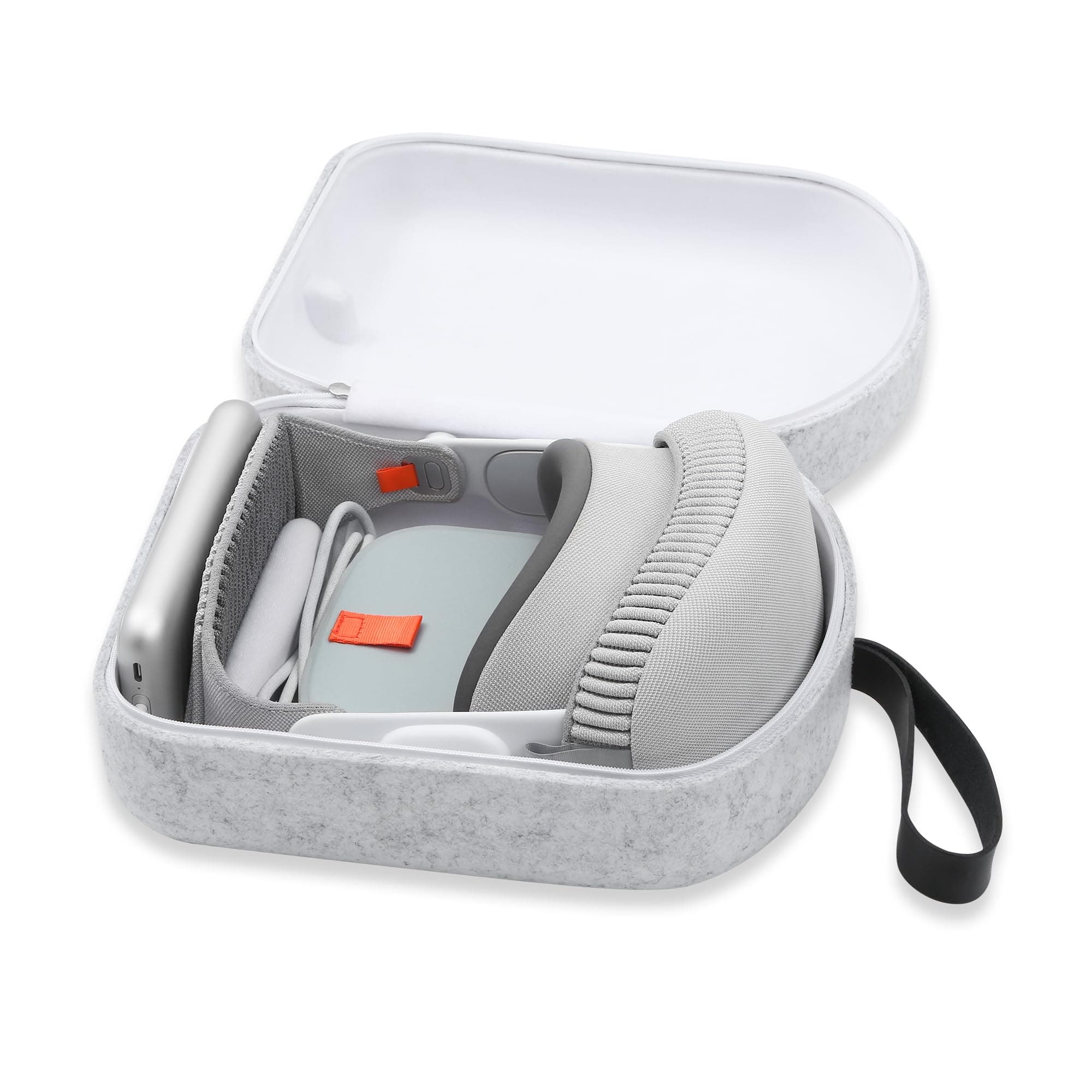 iofeiwakHeavy Duty Armor Carrying Case for Vision Pro - Premium Hard Case Storage Bag for Vision Pro Headset and Accessories - Not Applicable to EU Charging Heads, beige, Travel