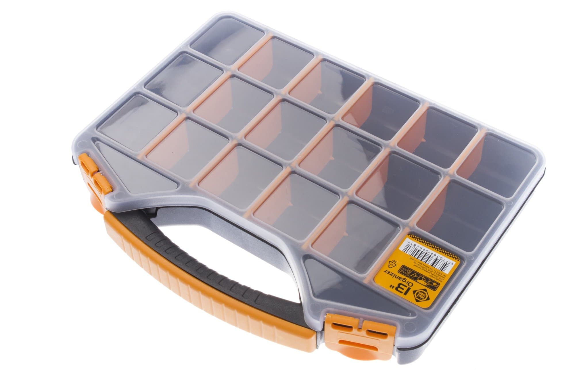 FORTE ToolsMulti Compartment Tool Box Storage Organiser Tray, 13 inch