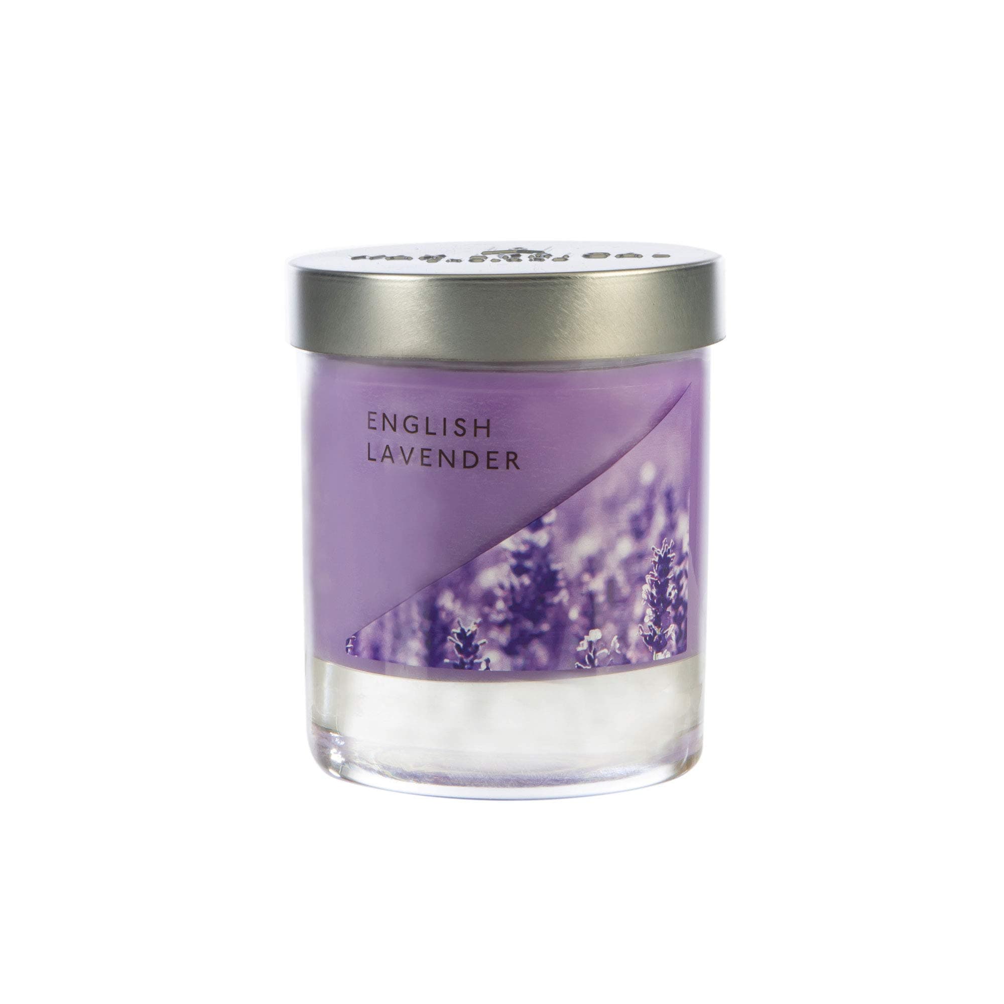WAX LYRICAL Small Wax Fill Candle English Lavender. Burn Time Approx 35 Hours Jar,Silver