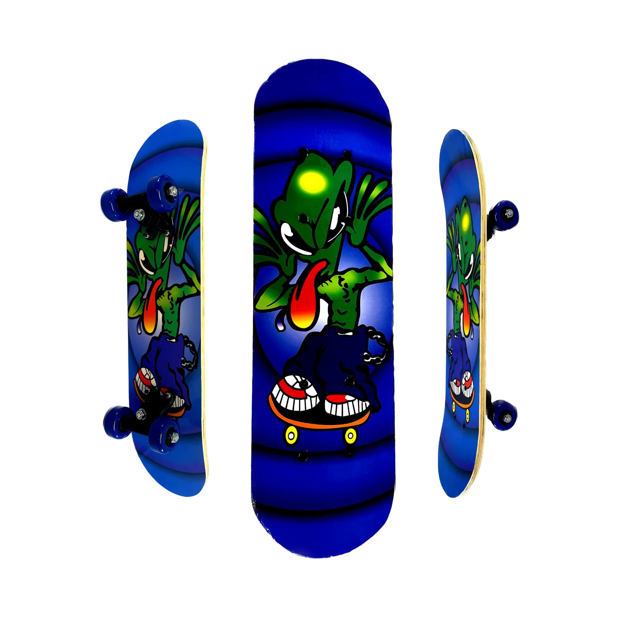 Size 17’’ Skateboard Decks Longboard Pro Complete Skate Board Maple Wood Long Board for Kids Beginners Girls & Boys