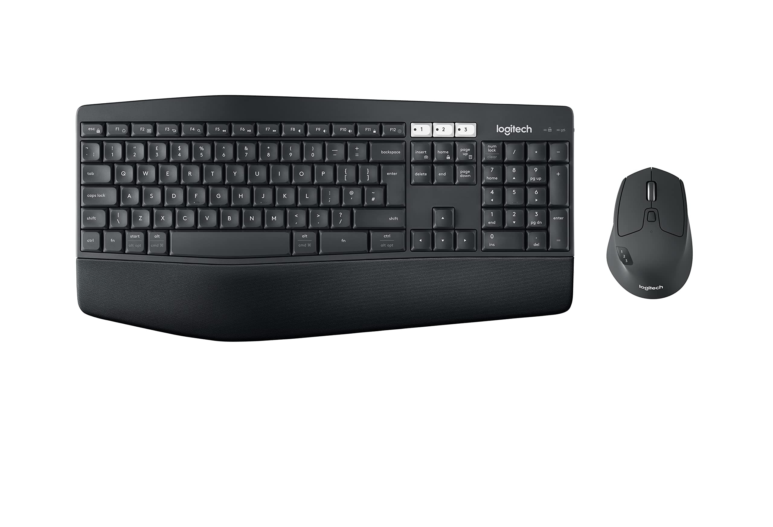 LogitechMK850 Multi-Device Wireless Keyboard and Mouse Combo, QWERTY Italian Layout