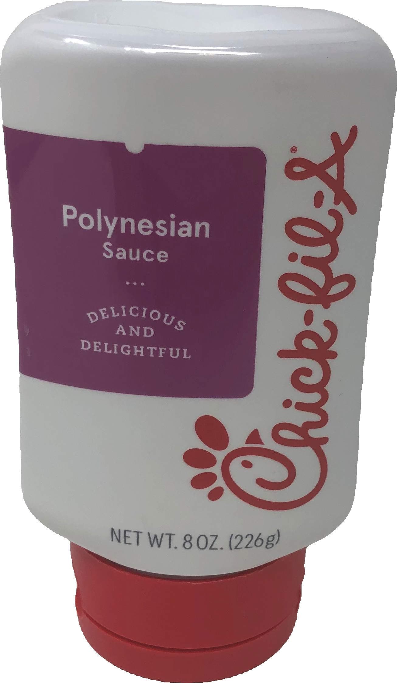 Sauce 8 oz. Squeeze Bottle - resealable Container for Dipping, Drizzling, and Marinades (Polynesian)
