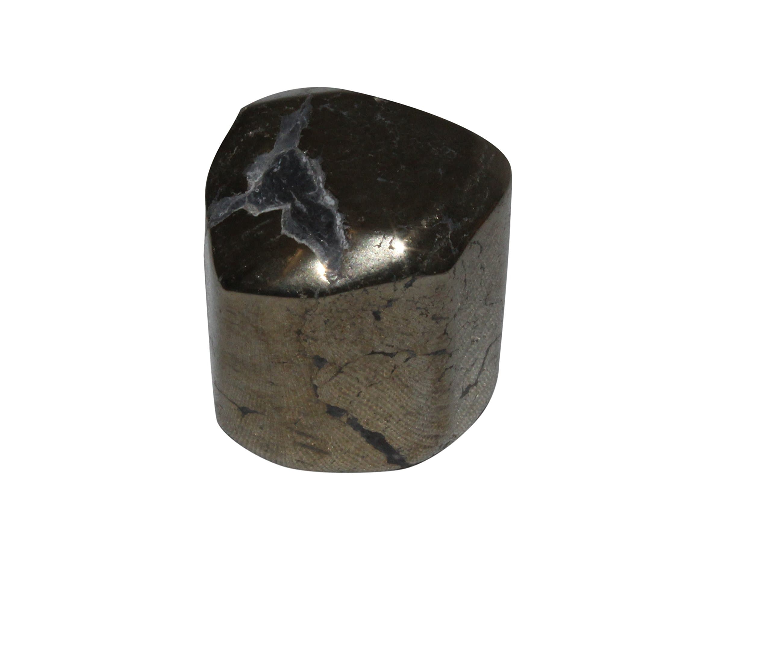 Tibettian Heart - Pyrite Tumble - 1 Pc