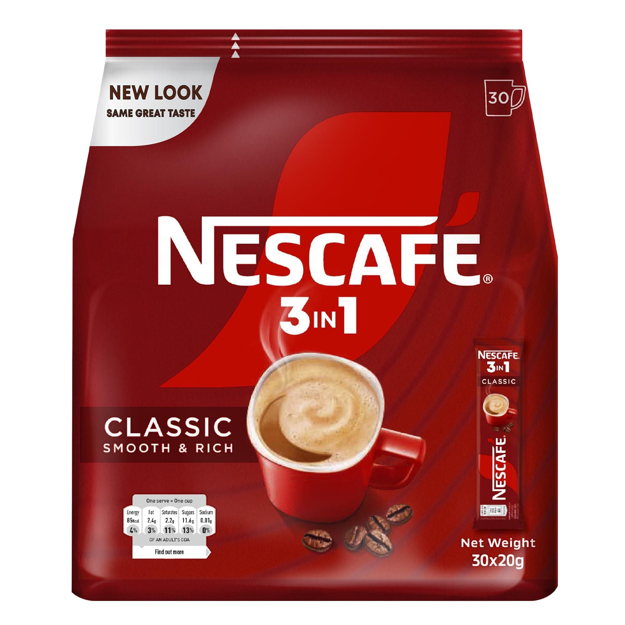 3in1 Instant Coffee Mix Sachet 20g (30 Sticks)