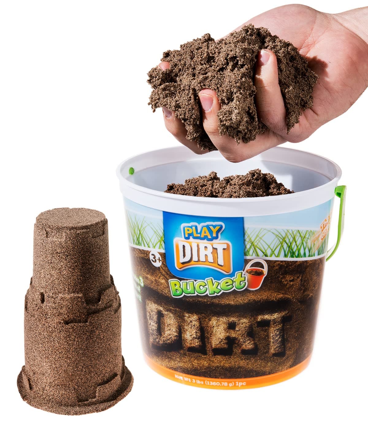 Play Dirt Bucket (3 Lb) - Unique Sand for Burying and Digging Fun by Sands Alive