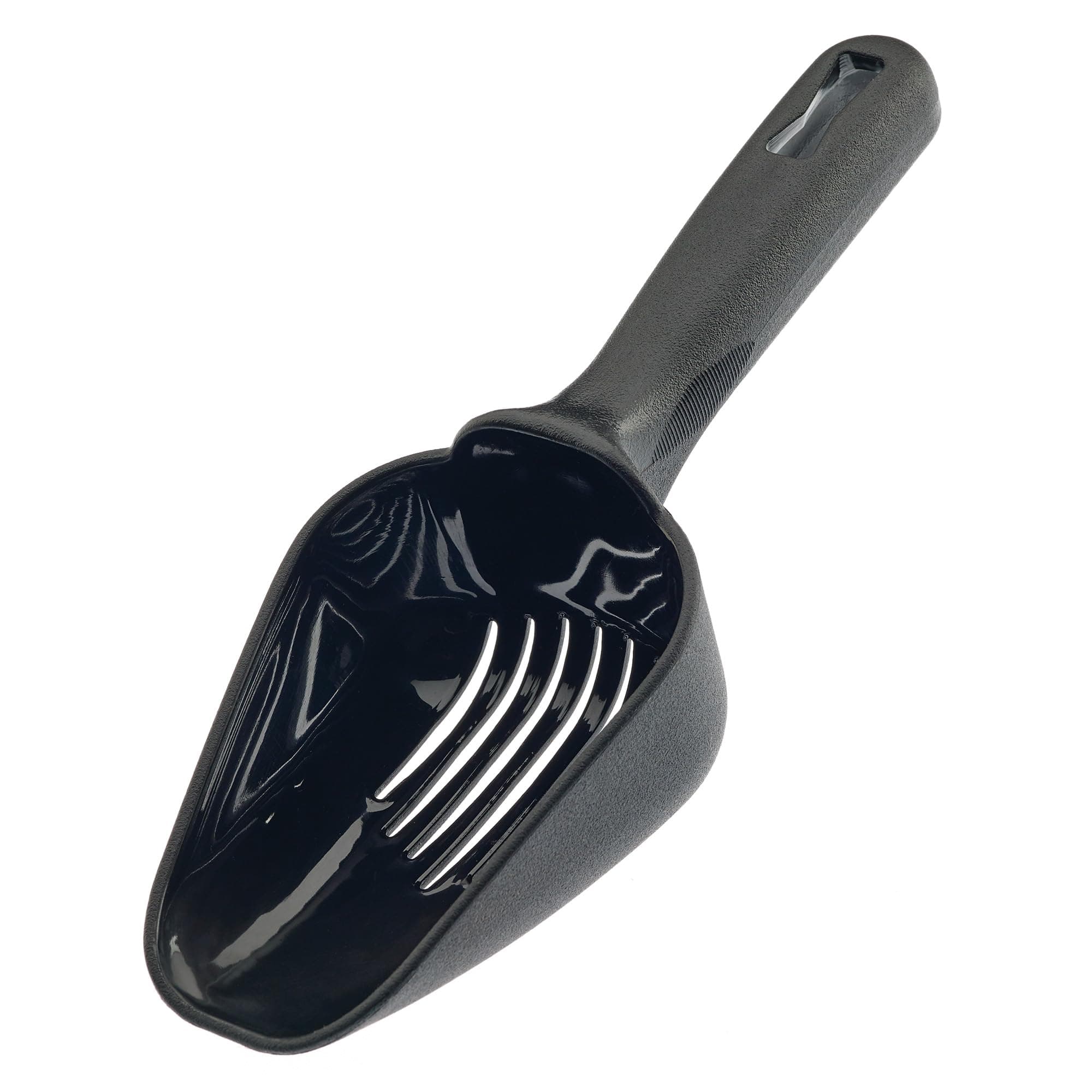 Barfly Slotted Ice Scoop, 8 Ounce, Black