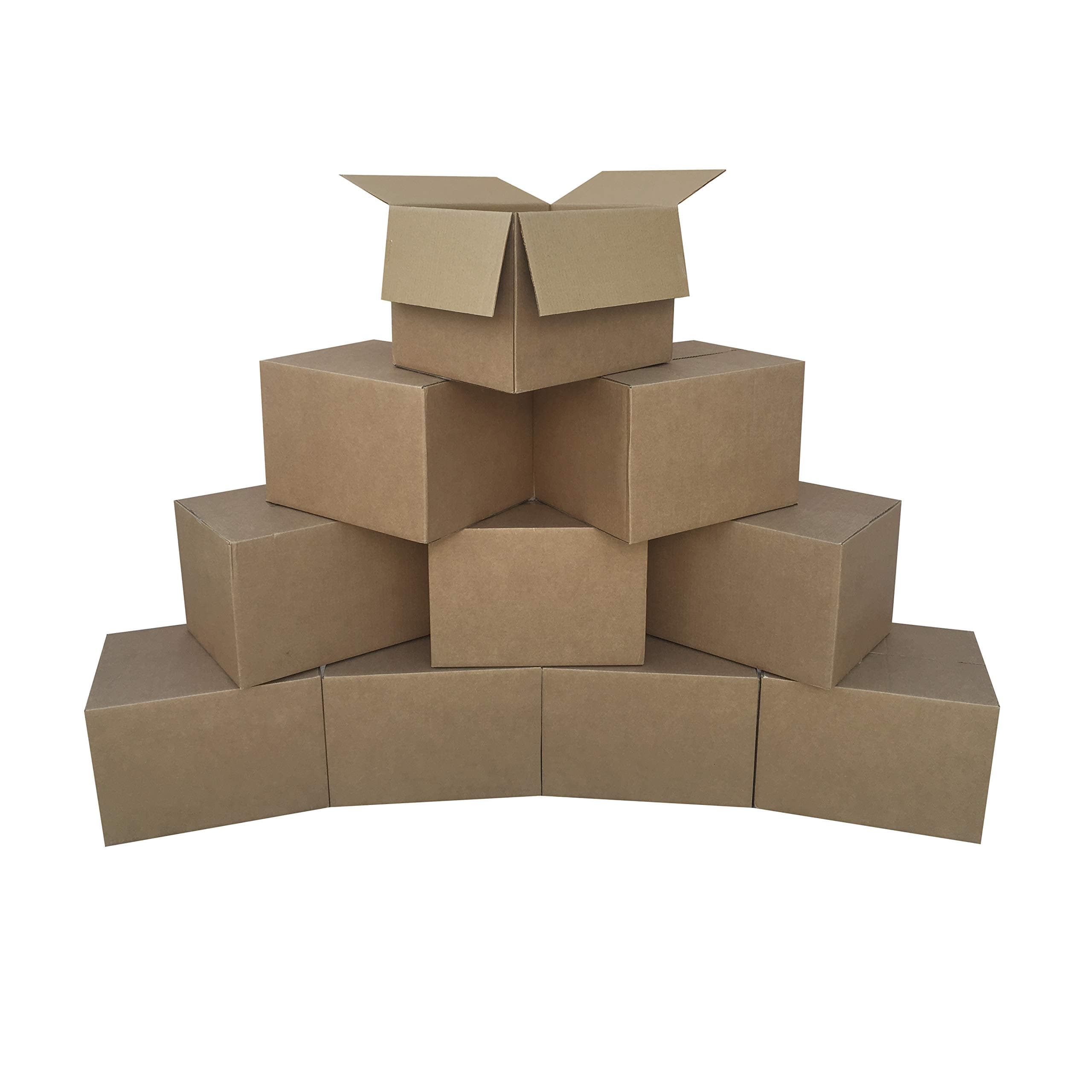 Uboxes Medium Moving Boxes, 10 Pack, 18x14x12" Corrugated Cardboard Box For Shipping, Storage & Moving, Brown Boxes For Packing Fragile Items, Single- Wall Boxes