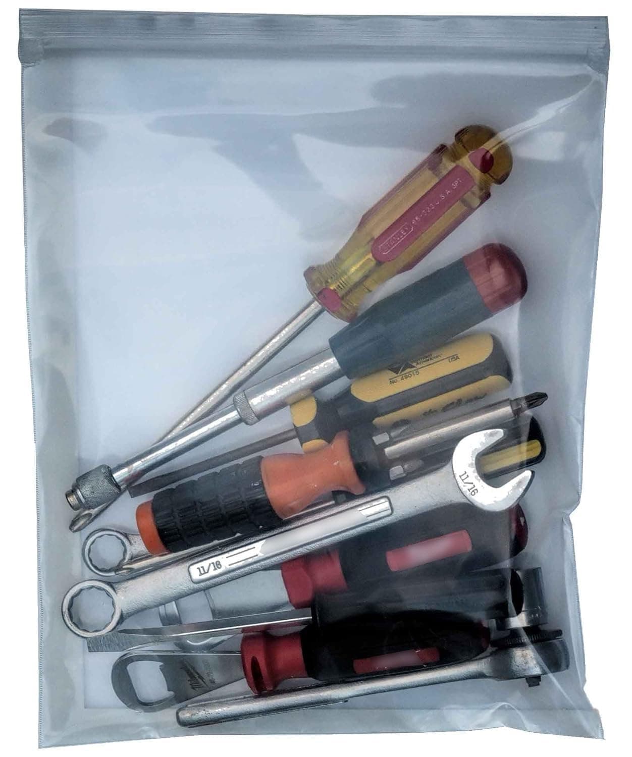 uGems 8 x 10 Inch 8 Mil 24 Count Extra Heavy Duty Clear Reclosable Plastic Bags for Hardware, Parts, and Industrial Organization