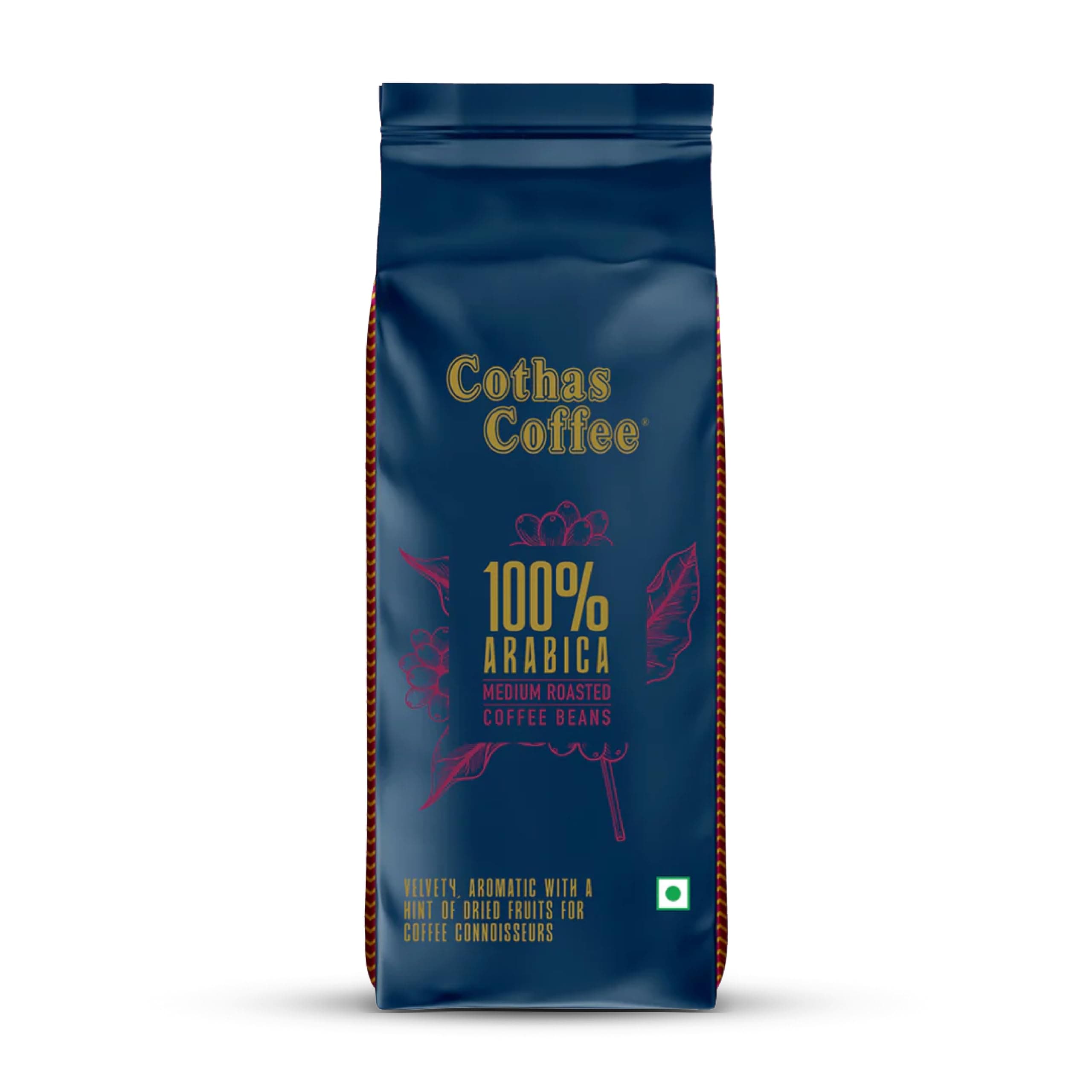100% Arabica Medium Roast Coffee Beans | Premium Roasted Coffee Beans | Velvety & Aromatic with Dried Fruit Notes | Balanced & Smooth Flavor | For Espresso, French Press & Filter Coffee