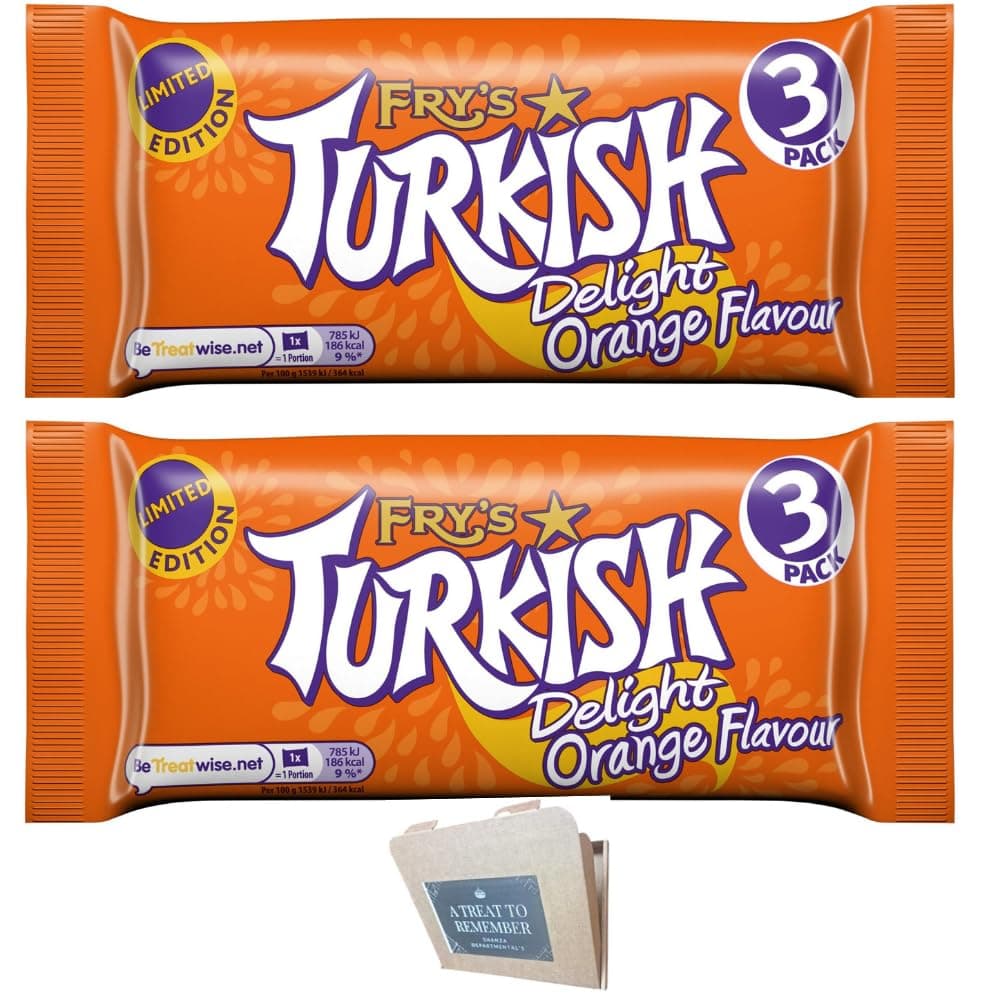 Turkish Delight Orange Flavour 3 Pack Limited Edition (Pack Of 2)