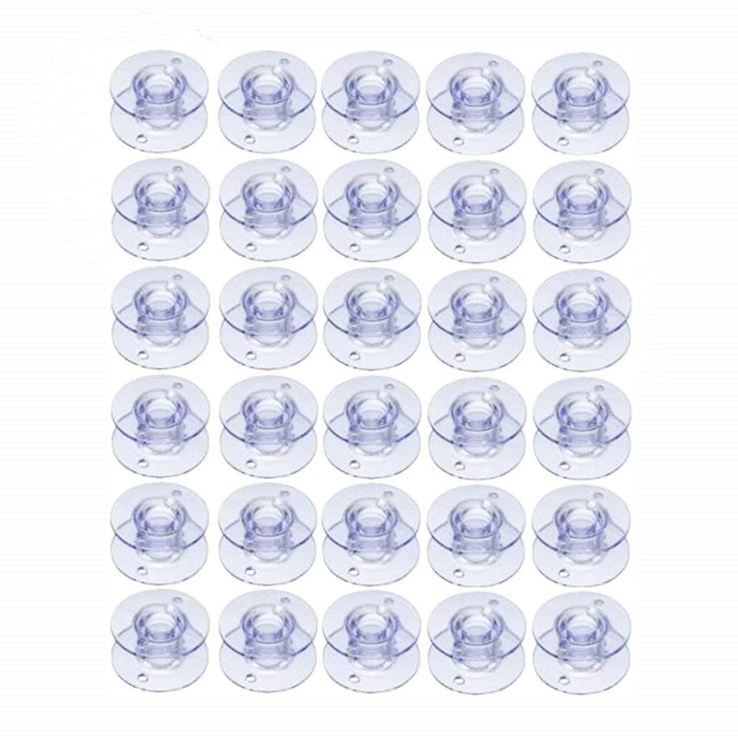 30 Pack Style SA156 Plastic Sewing Machine Bobbins for Brother