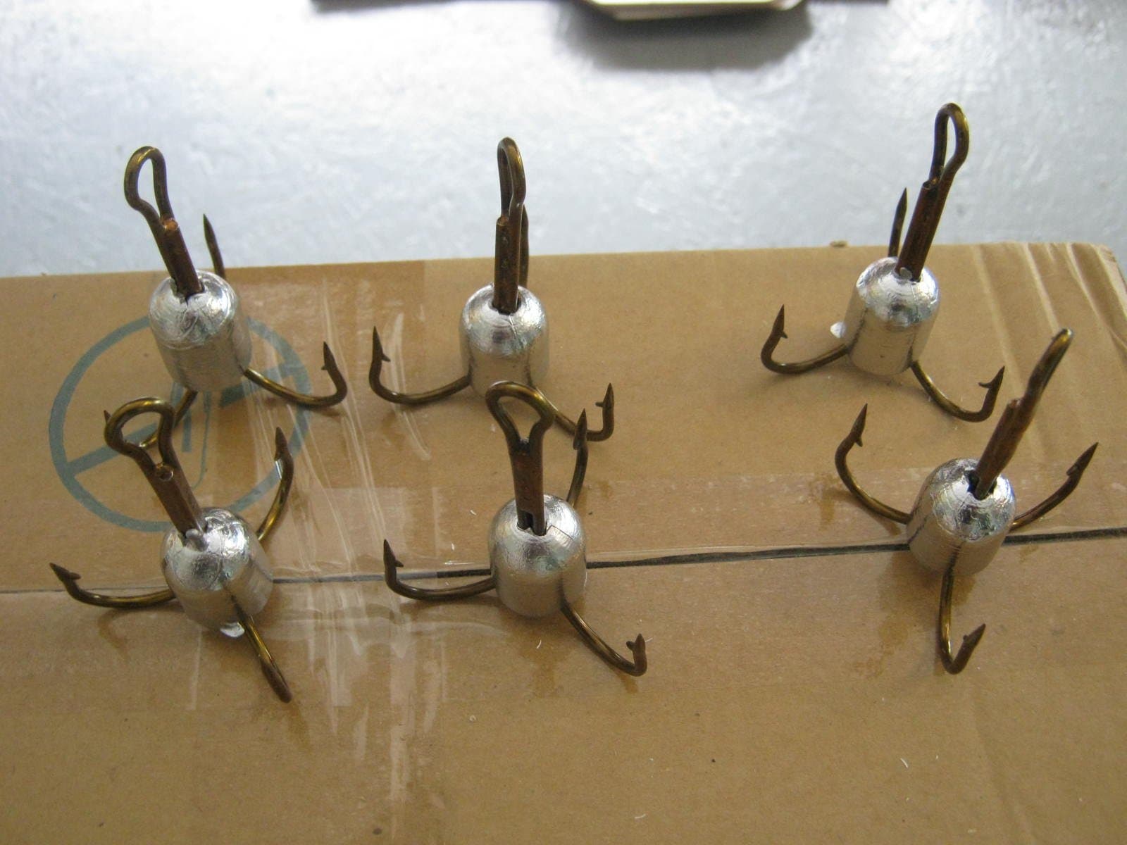 USA Made Weighted 10/0 Treble Hooks 2.5 Ounce (6pk)