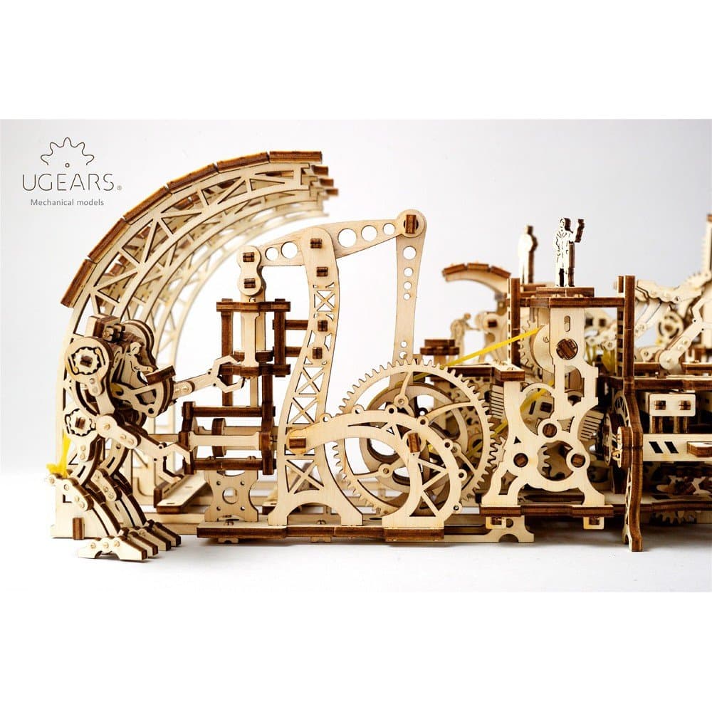 S.T.E.A.M. Line Toys UGears Mechanical Models 3-D Wooden Puzzle - Mechanical Robot Factory