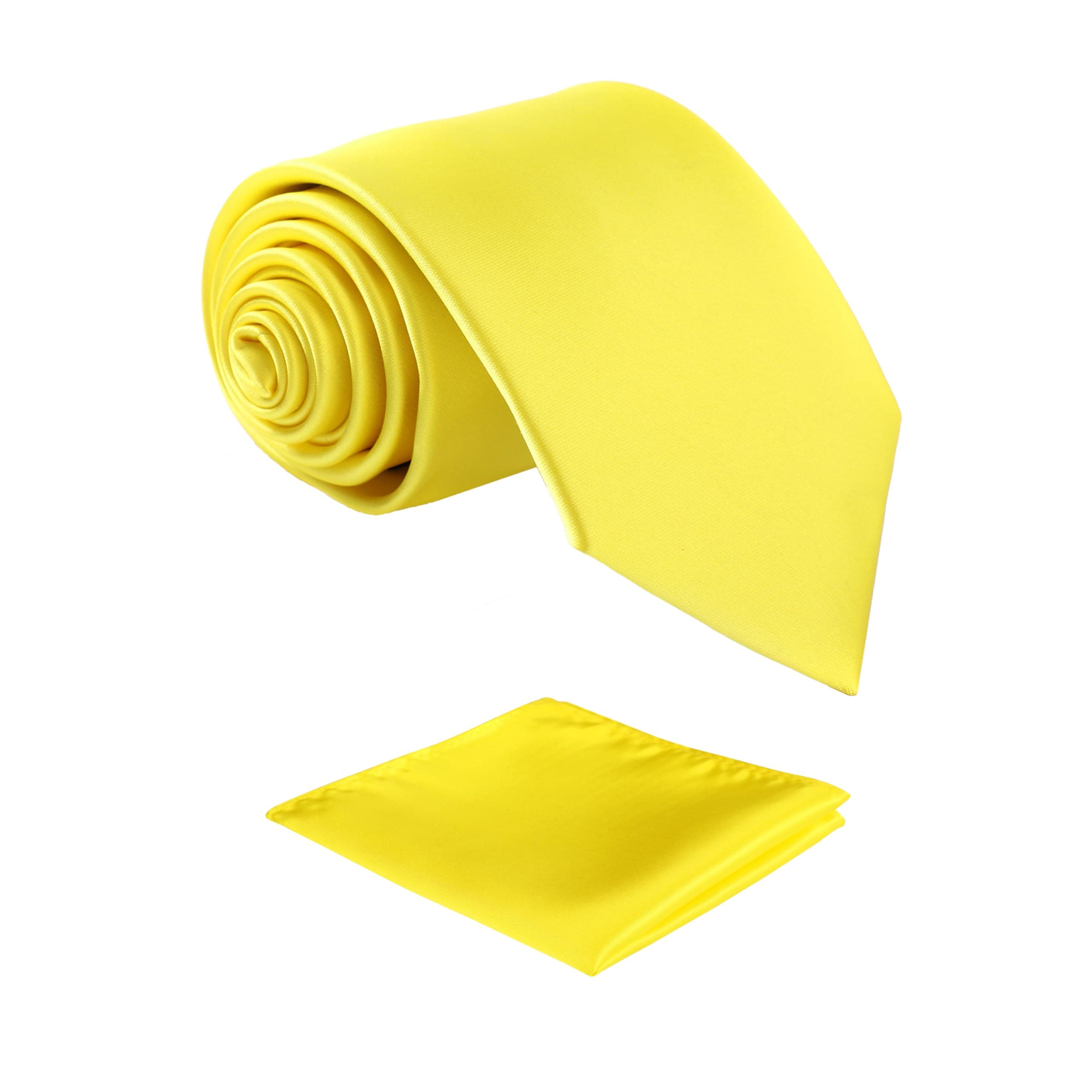 Mens Solid Satin Mens Tie With Hanky,Handmade Neckties For Men