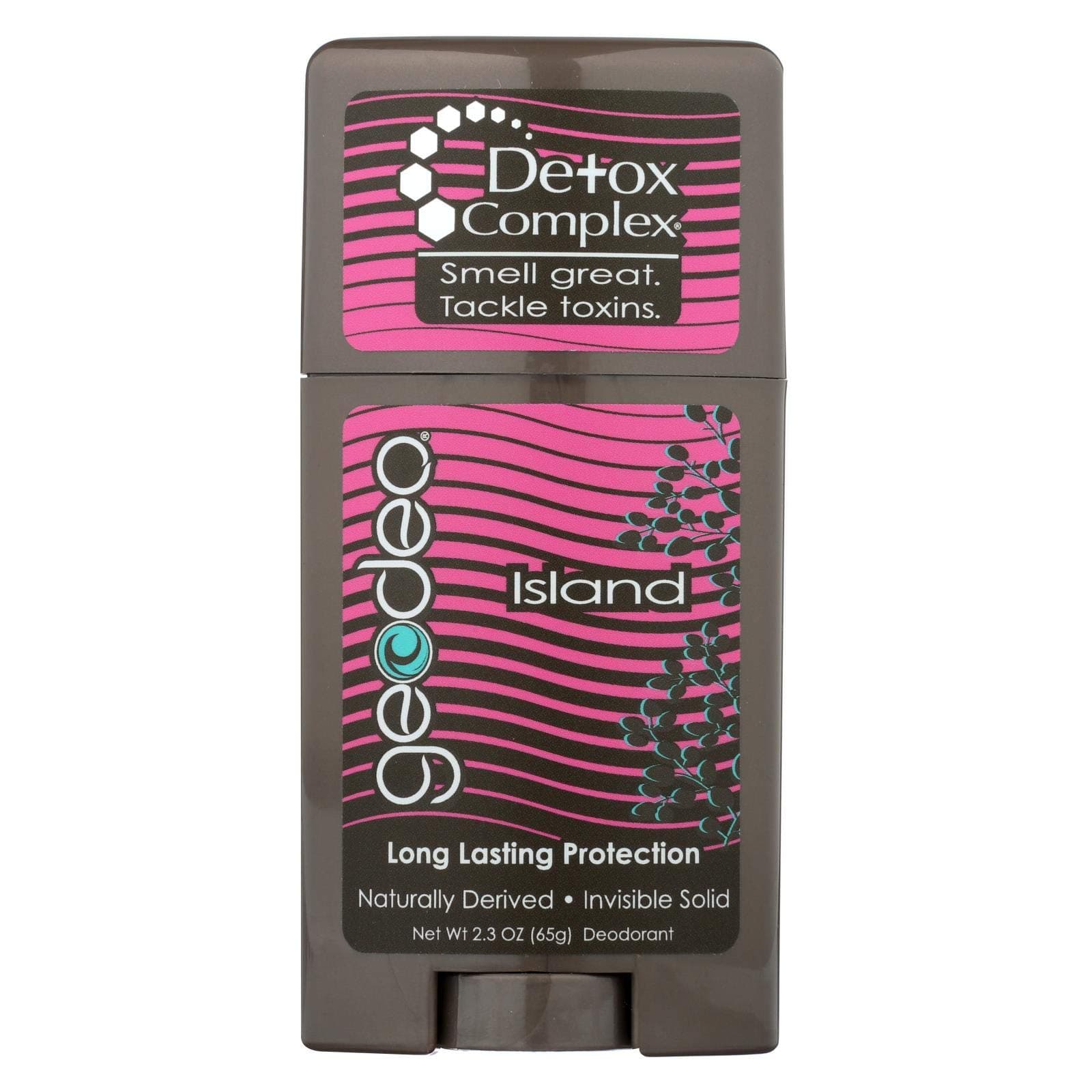 Geodeo Natural Deodorant Stick with Detox Complex Island -- 2.3 oz
