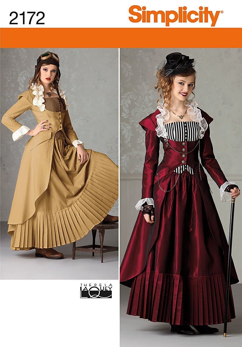 R5 14-16-18-20-22 Sewing Pattern 2172 Misses Costume
