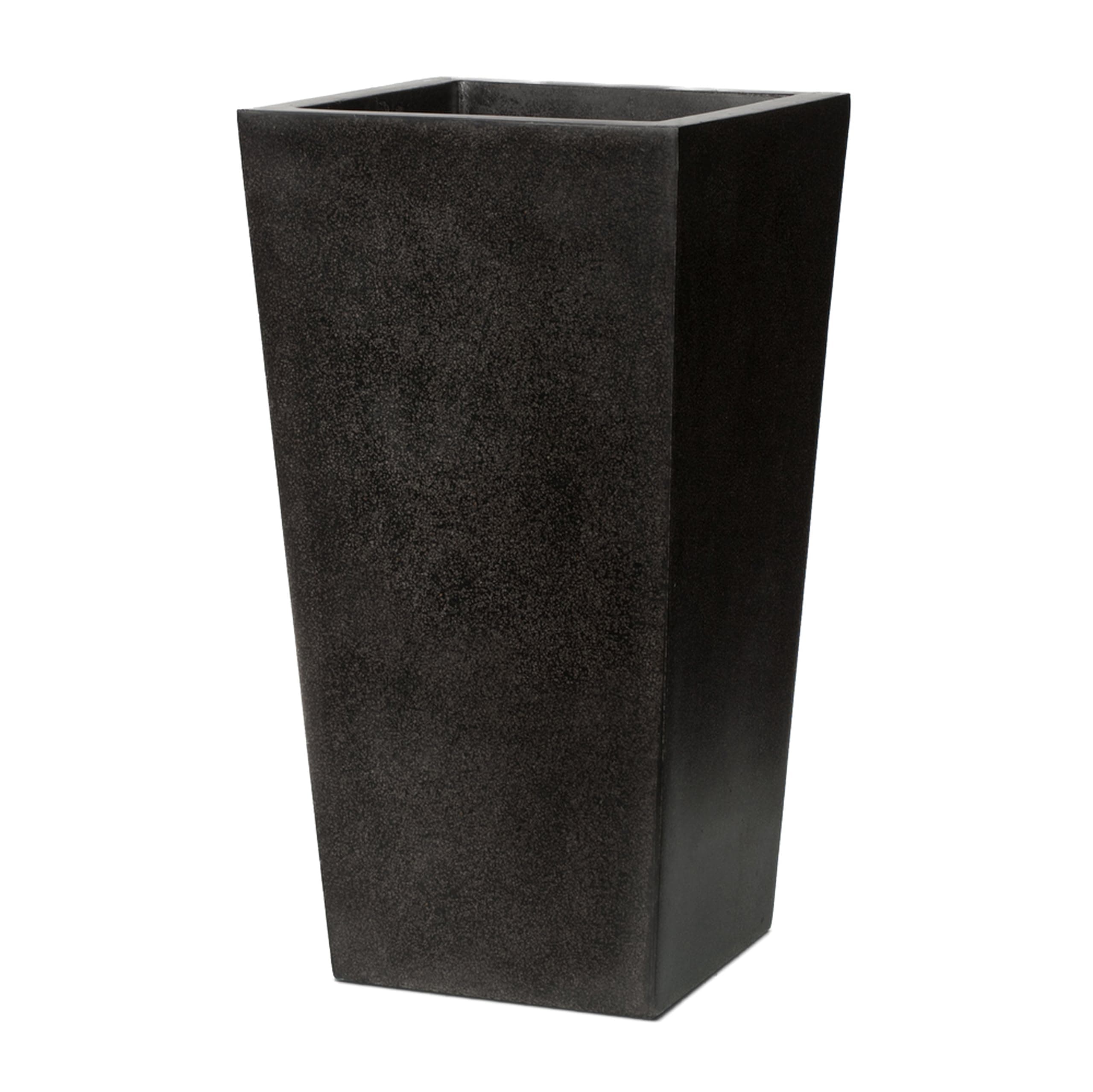 Cadix 90cm Tall Tapered Planter - Black