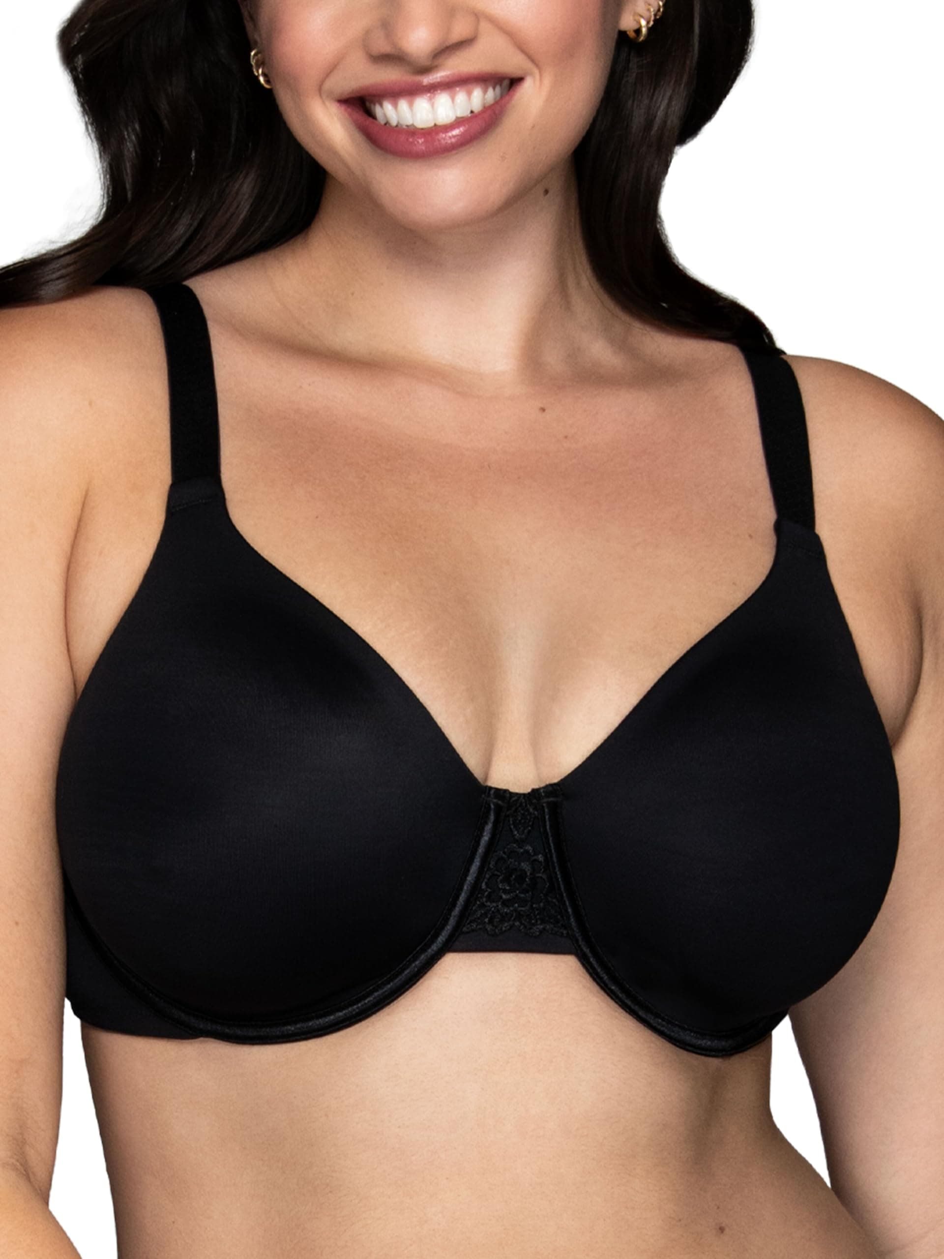 Women's Beauty Back Smoothing Minimizer Bra, Minimizes Bust Line up to 1.5", Non Padded Cups up to H