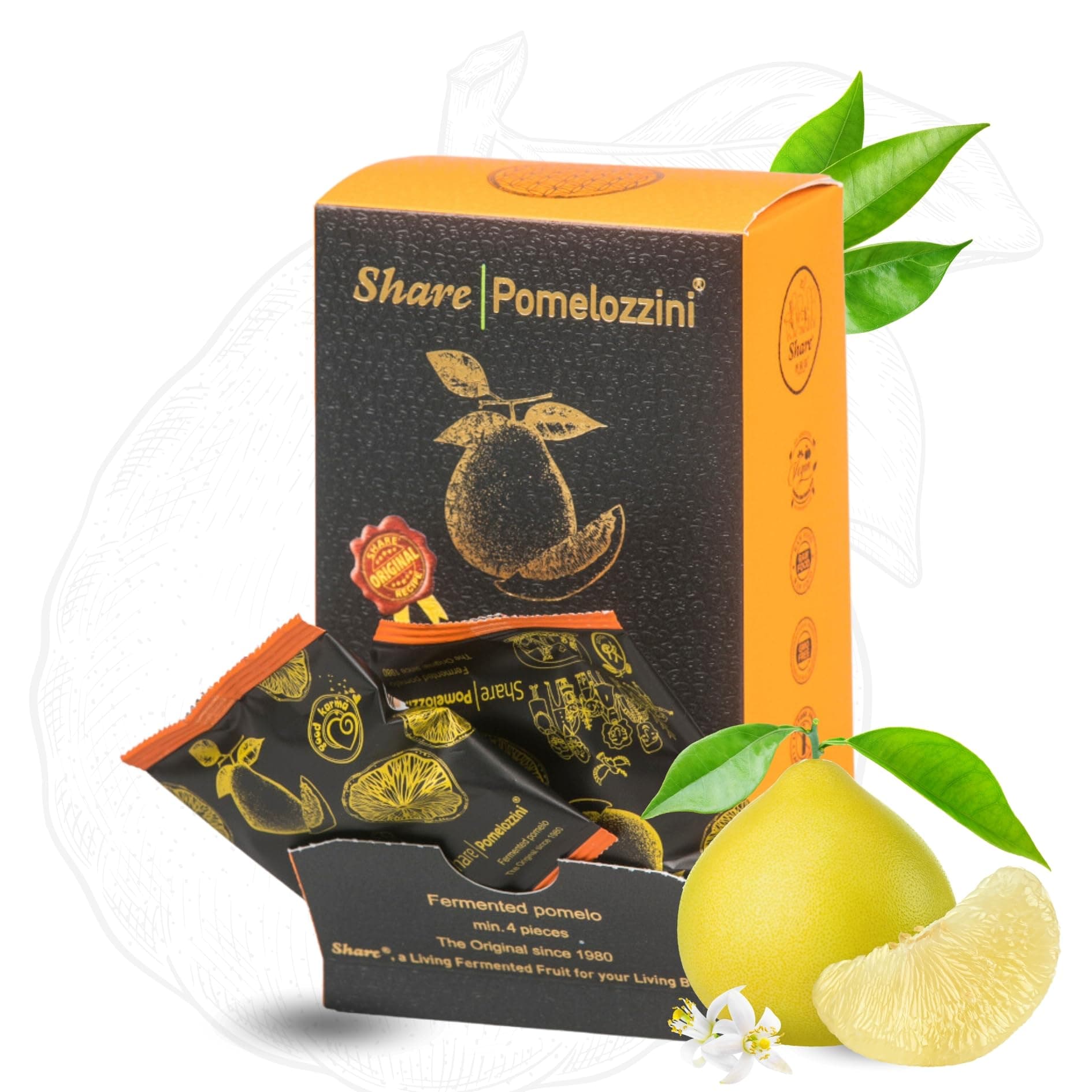 Share Pomelozzini (32g Starter Box), 30+ month fermented Pomelo, made in Switzerland