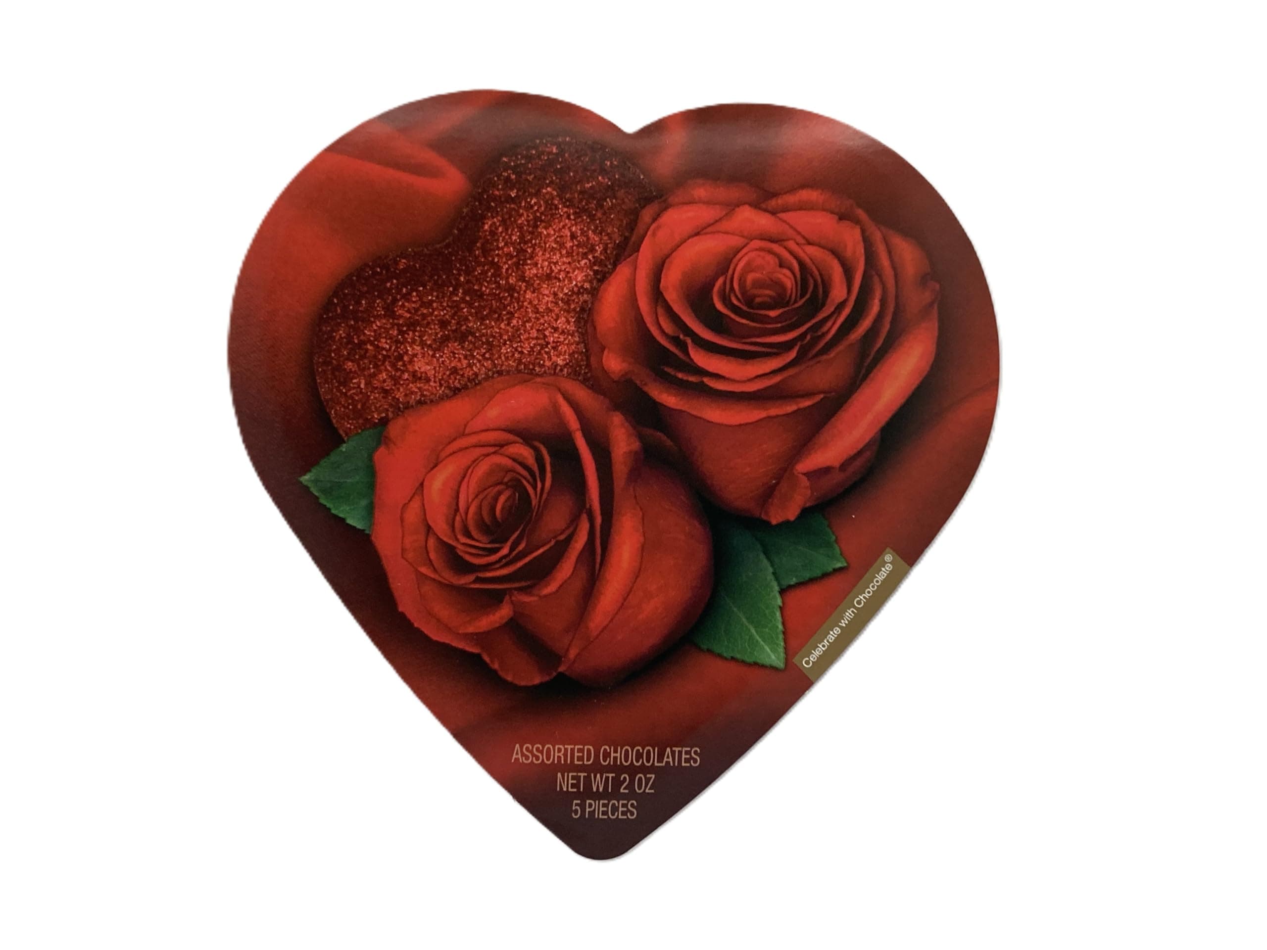 Elmer Chocolate Rose Valentine Heart Box 2 oz