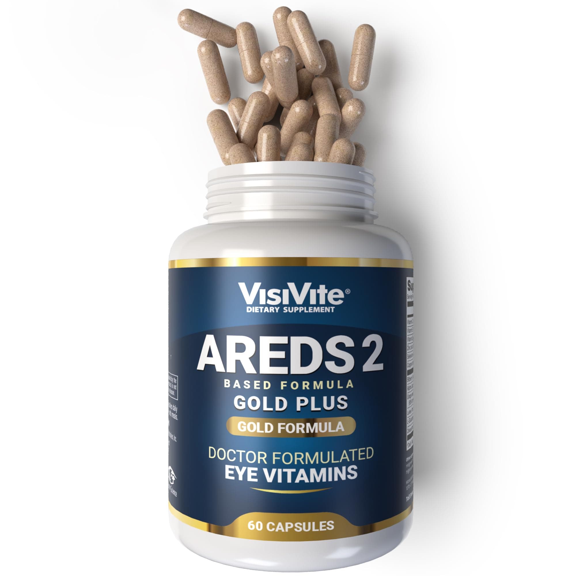VisiVite AREDS2 PLUS+ Gold Formula, 60 Capsules