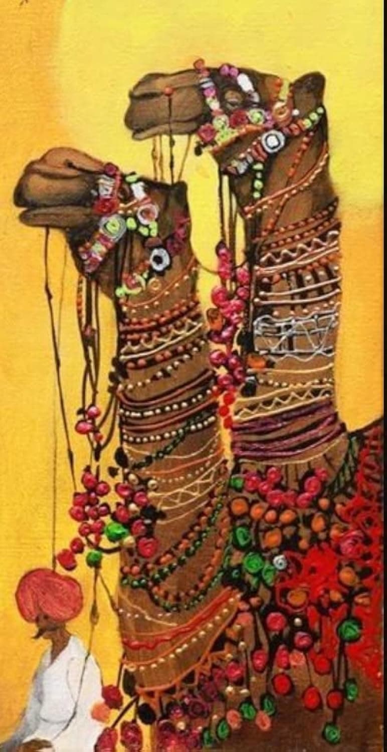 TULIP N TURTLE Camel DIY Acrylic Paint by Number Kit for Adults Kids Beginner Number Painting kit DIY Canvas Painting by Number Acrylic Oil Painting. Wall Decoration DIY Painting kit for Adults