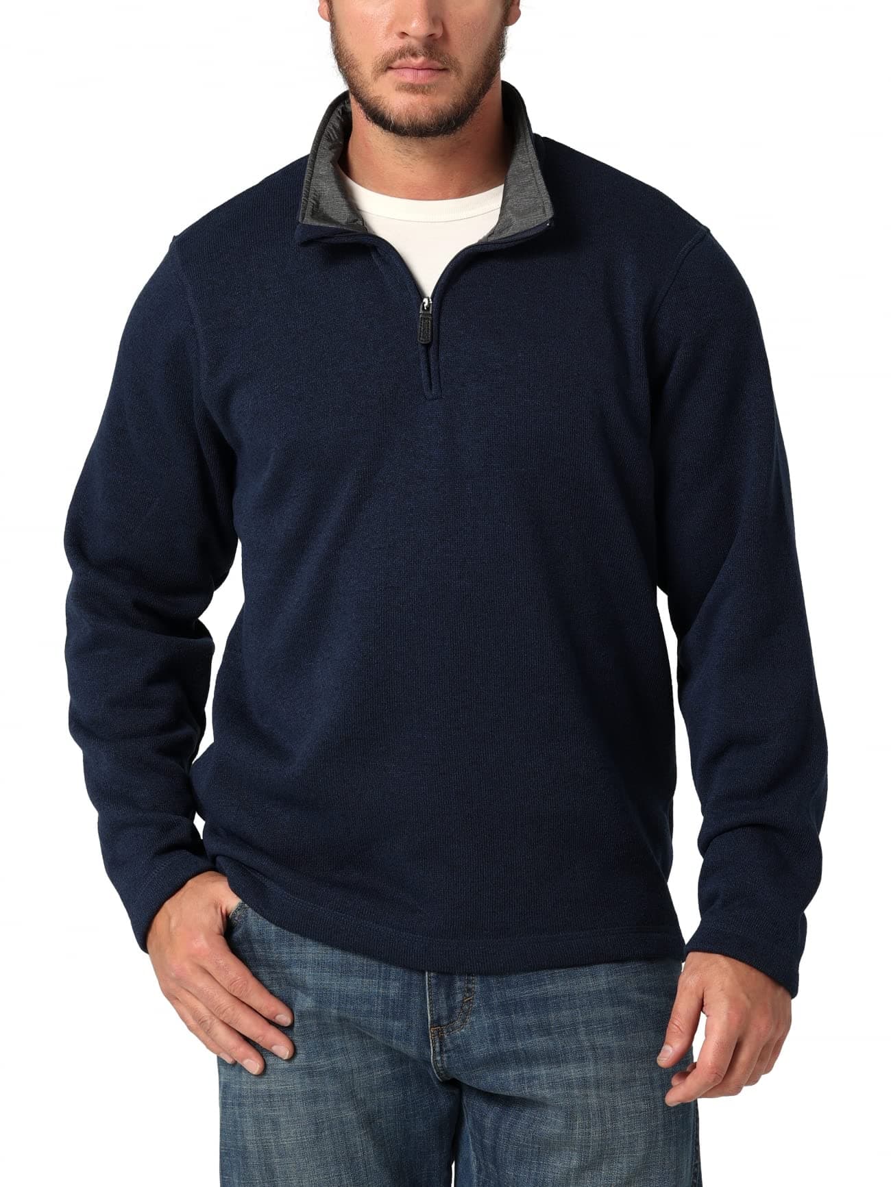 Men's Long Sleeve Fleece Quarter-zip